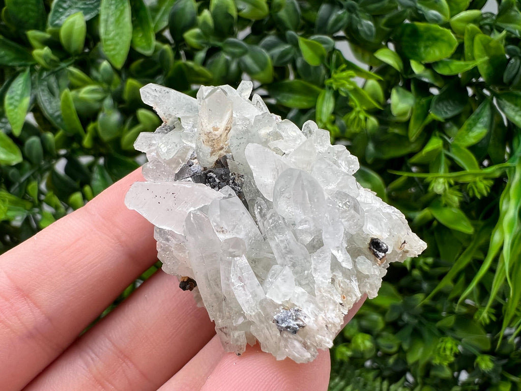 Wonderful Transparent Quartz,Chlorite,Calcite,From Borieva mine,Madan,Bulgaria,Quartz,Quartz crystal,mineral specimen,collection quartz