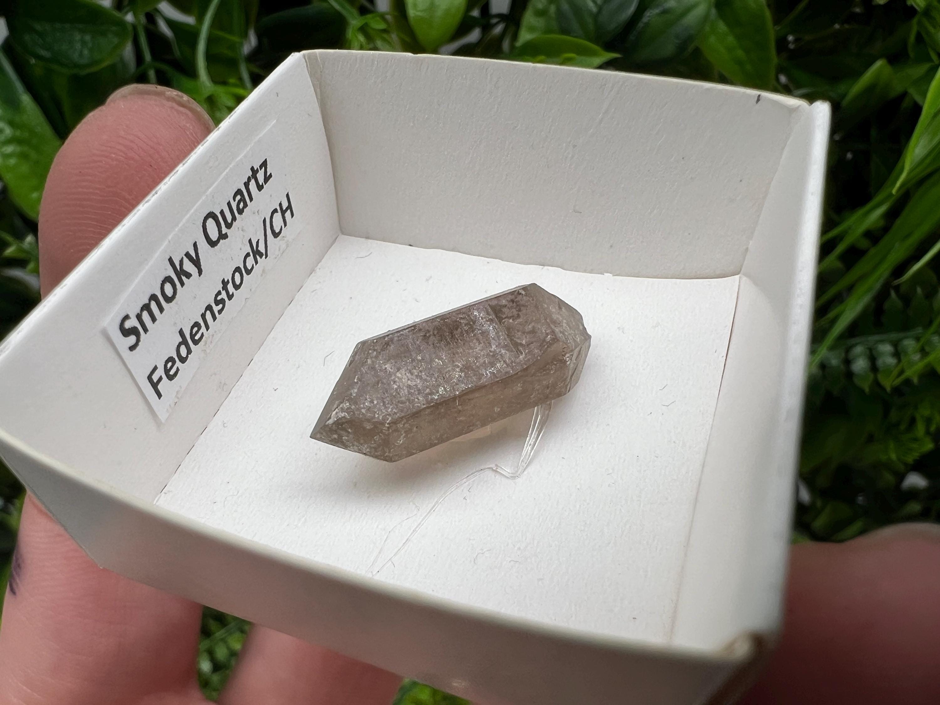 Rare Smoky Quartz Point, Fedenstock Switzerland Mineral Specimen (25MM)