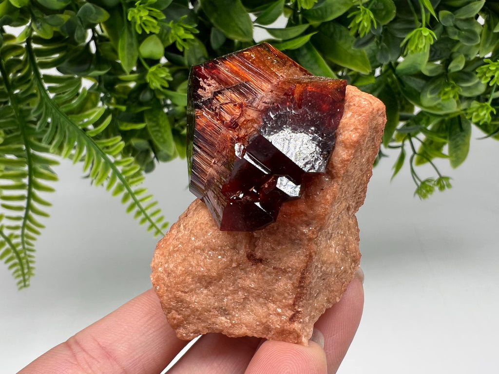 Orange-Brown Arcanite Mineral Specimen, Santa Ana Tin Mine