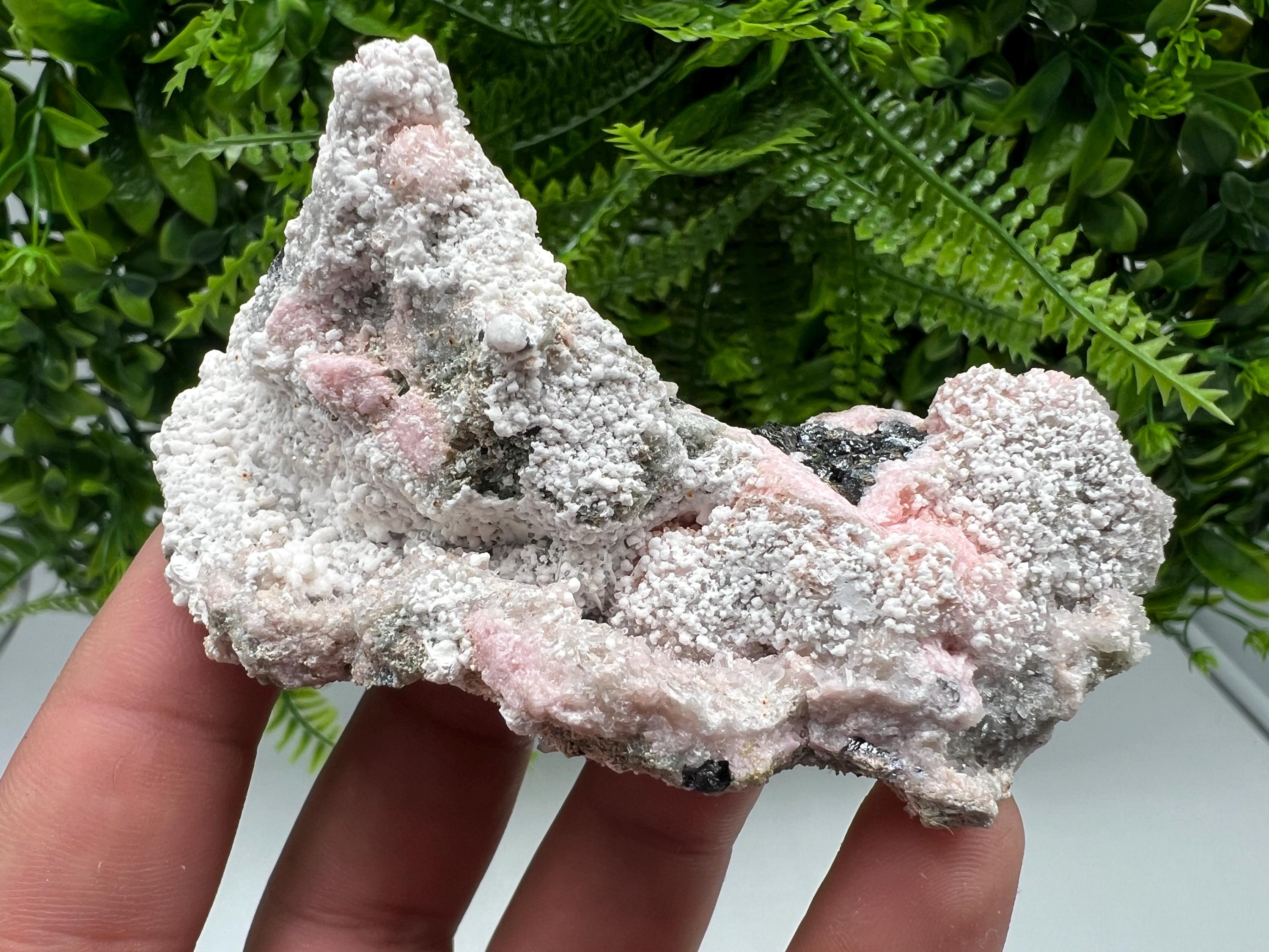 RARE Rhodochrosite with Calcite, Starnica Mine, Bulgaria