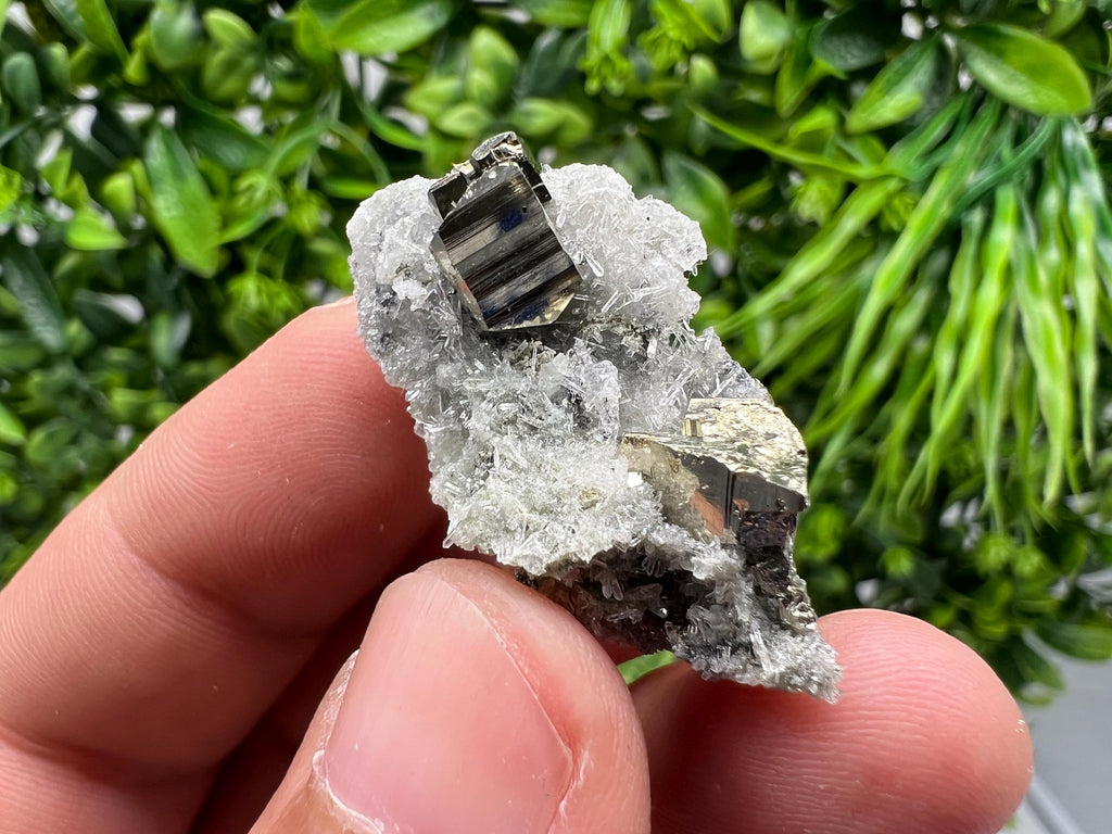 Stunning Pyrite on Quartz,Calcite from Borieva mine,Madan,Bulgaria,natural,collectible mineral specimen,home decor stone,collection crystal