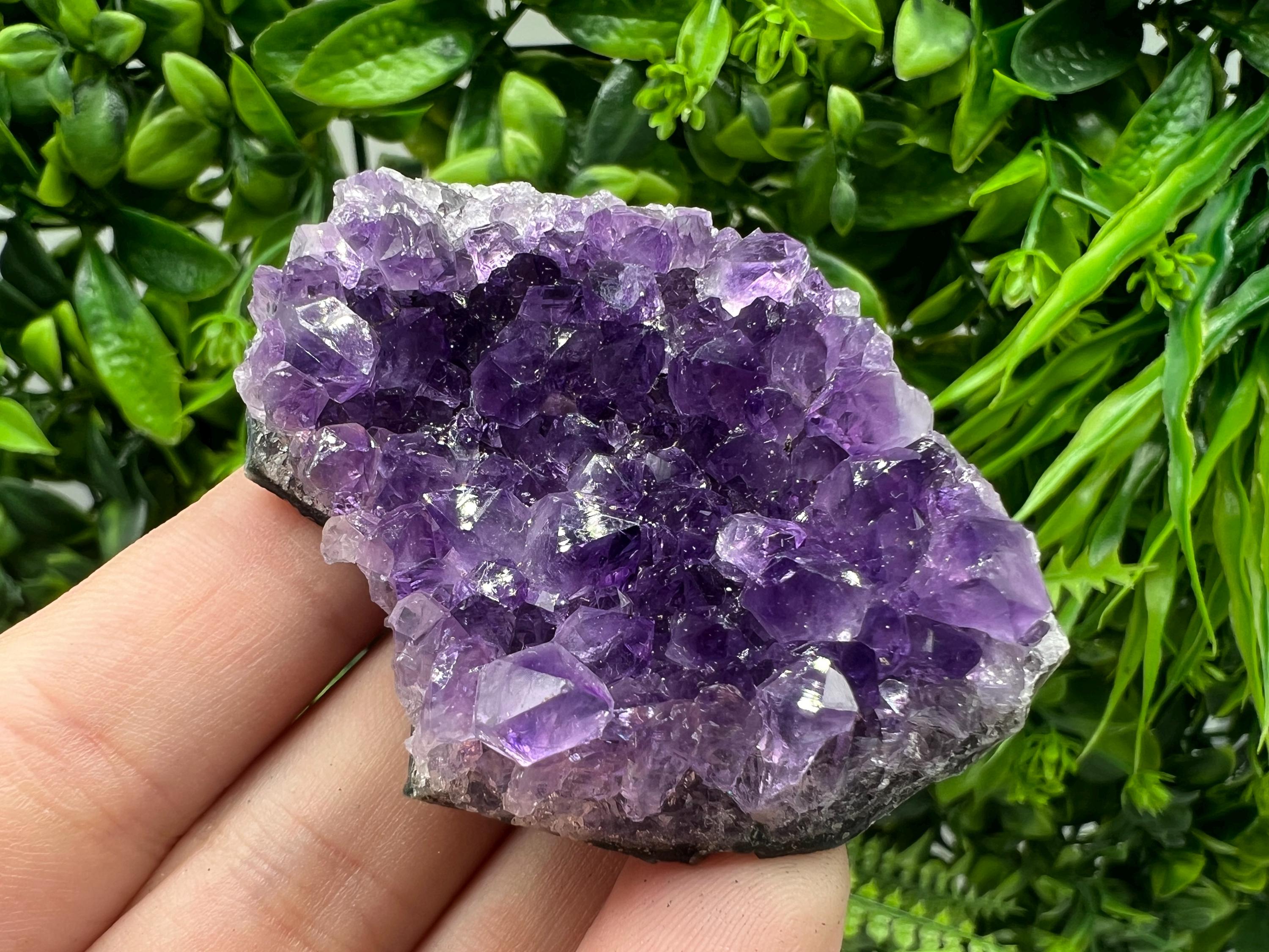Uruguay Amethyst Crystal: Purple Quartz Phantom - Home Decor
