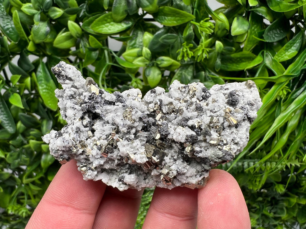 Stunning Pyrite on Quartz,Calcite from Borieva mine,Madan,Bulgaria,natural,collectible mineral specimen,home decor stone,collection crystal