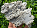 Blue Quartz Chalcedony with Chlorite, Bulgaria Crystal Decor Stone