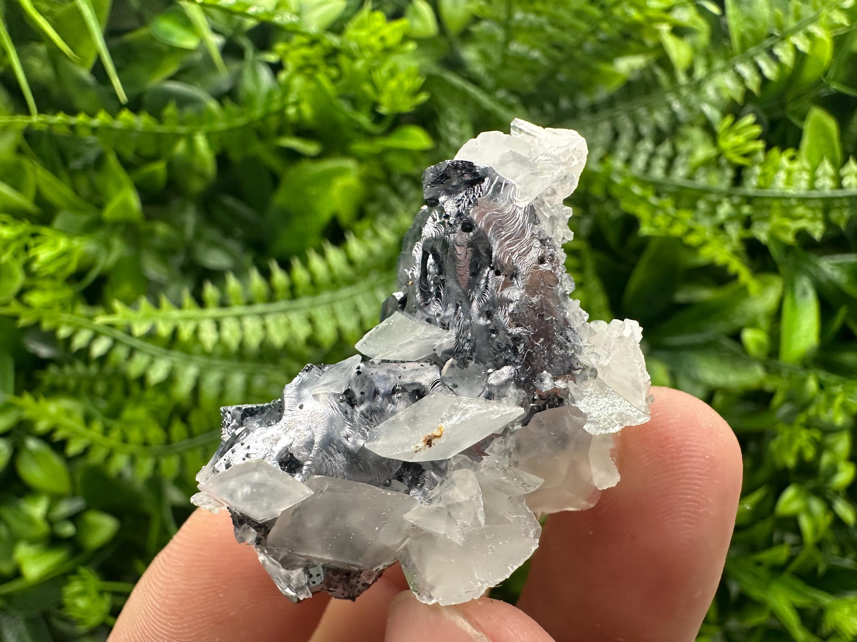Quartz Galena Calcite Specimen: Borieva Mine, Bulgaria