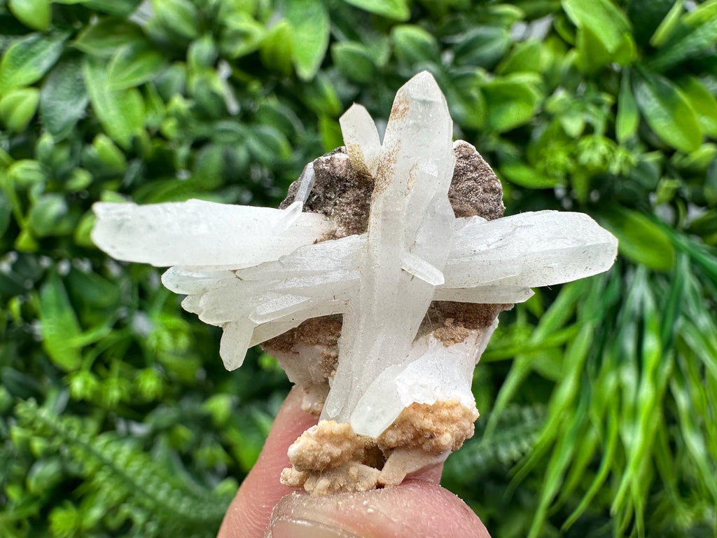 Quartz on Rhodochrosite Matrix, Madan Bulgaria Mineral Specimen