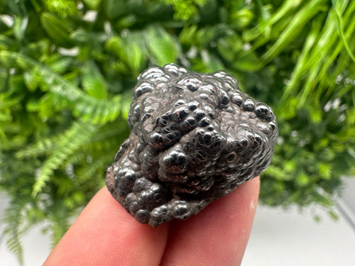 Botryoidal Black Hematite Specimen: Moroccan Crystal for Reiki Chakra