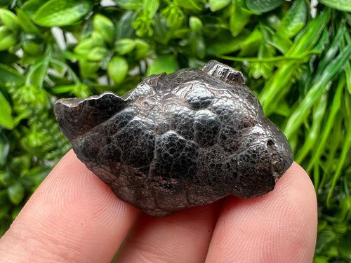 Botryoidal Black Hematite Specimen: Moroccan Crystal, Reiki Chakra Stone