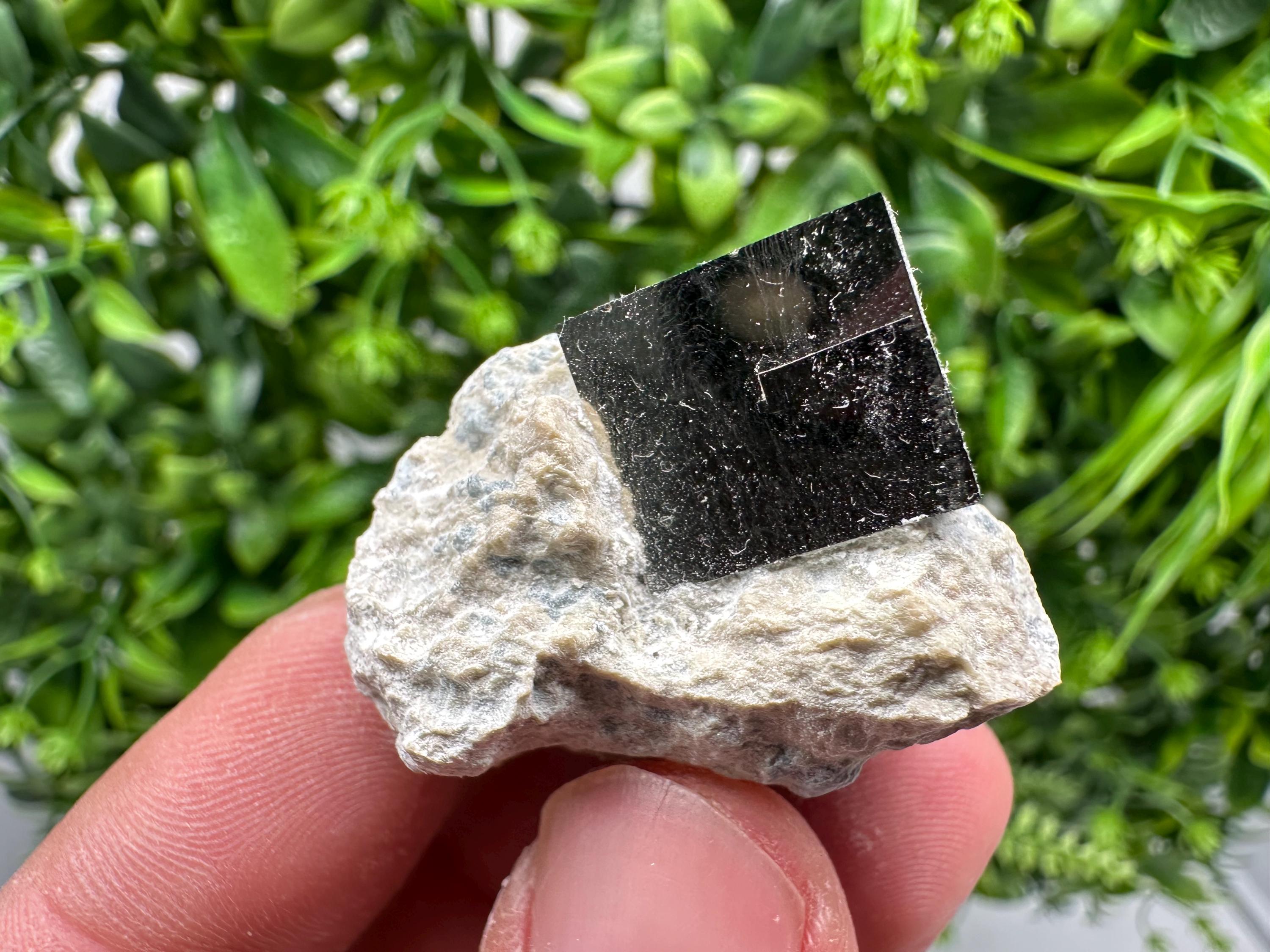Large Pyrite Cube on Matrix, Navajun Spain, Home Decor Stone