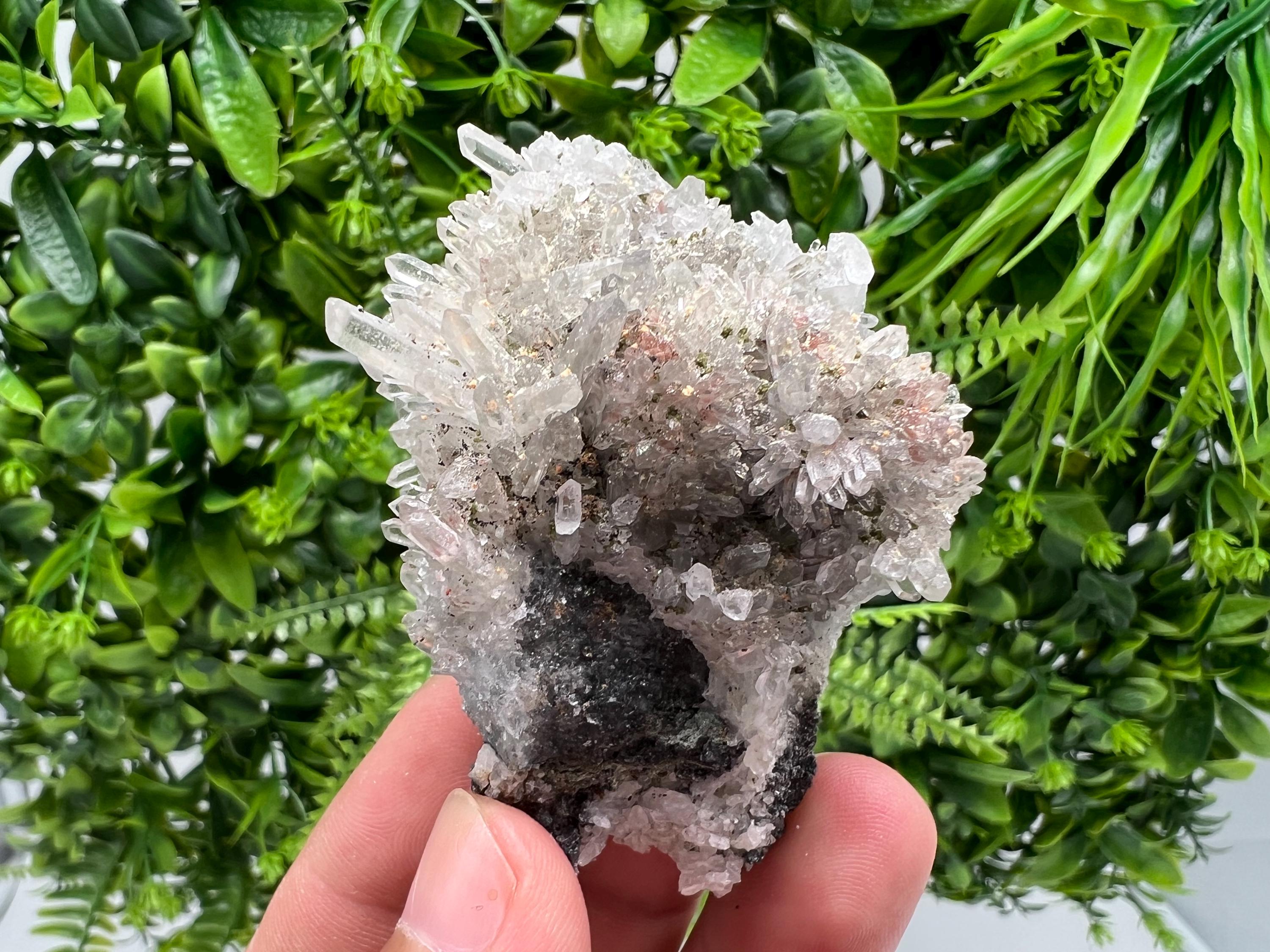 Quartz Siderite Sphalerite Hematite Specimen, Collectible Mineral Decor