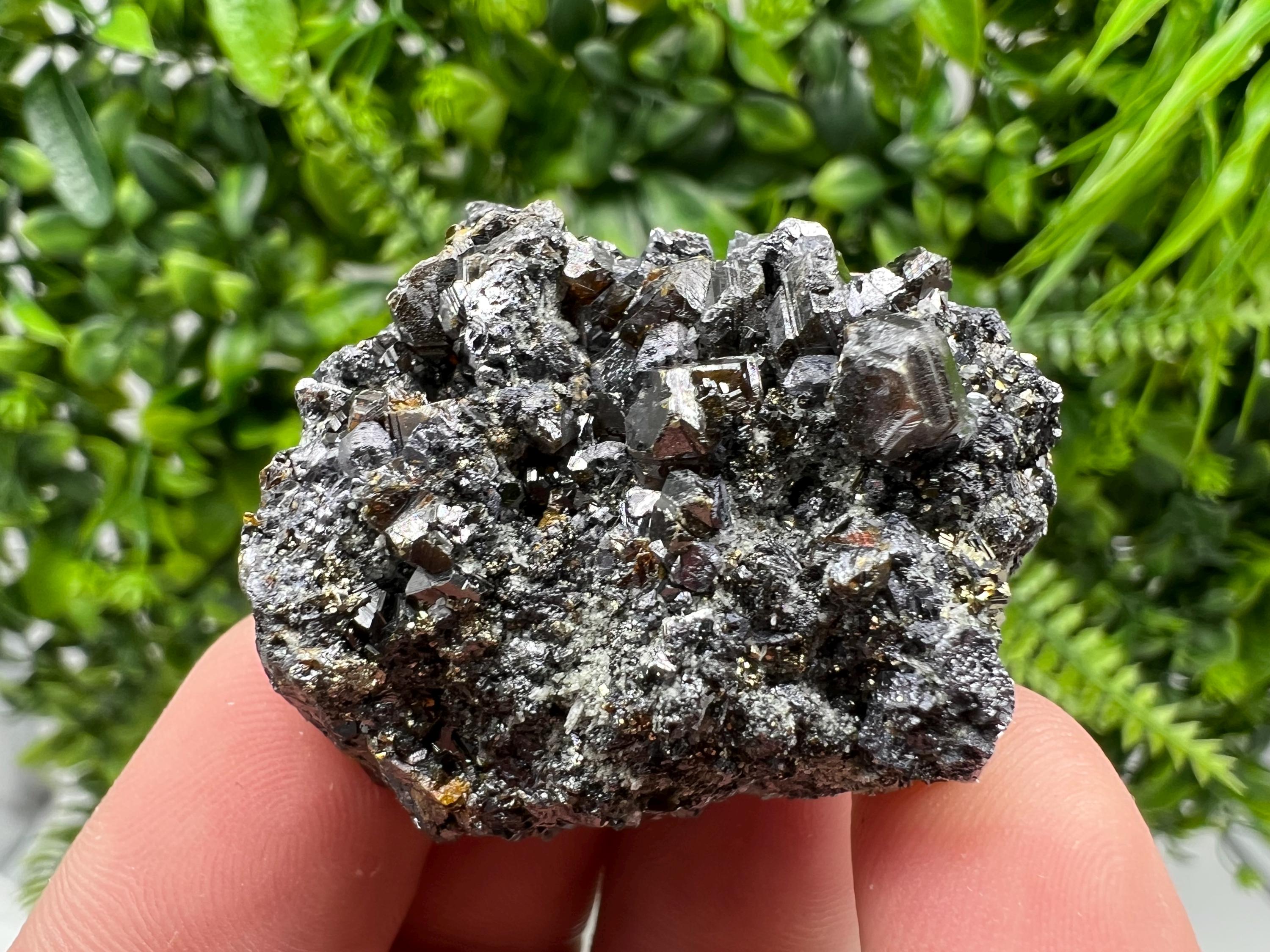 Stunning,RARE red/yellow Sphalerite,Marmarite on Galena,Quartz,from Borieva mine,Bulgaria,natural,collectible mineral specimen,home decor