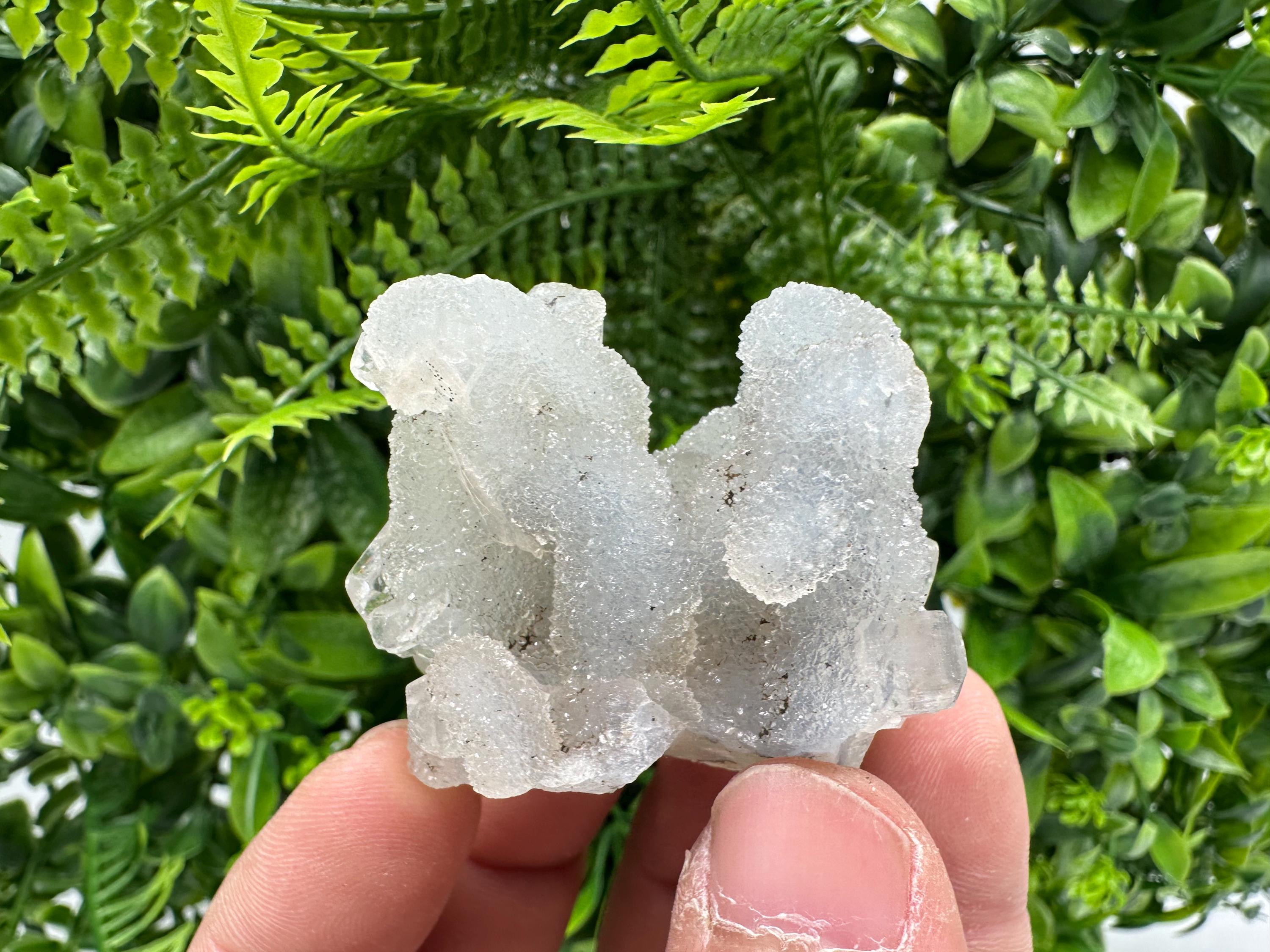 Natural Chalcedony Specimen: India Crystal Mineral, Home Decor