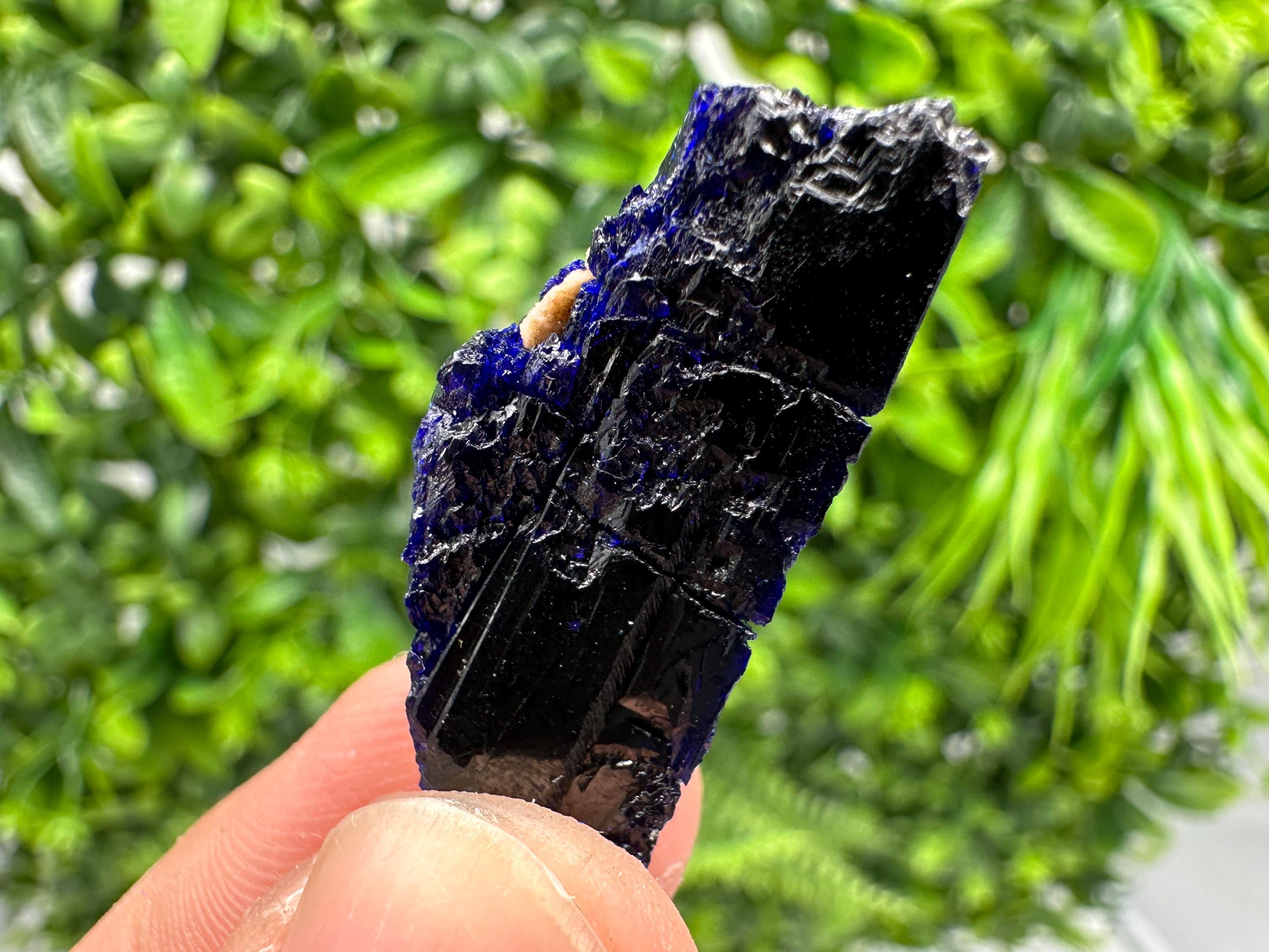 Crystallized Azurite-Kerrouchen,Morocco-Blue Azurite Specimen-High Quality Blue Azurite-Azurite Mineral Specimen, gemmy,lustrous of Azurite