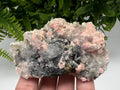 Rhodochrosite on Quartz: Pink Mineral Specimen, Starnica Mine, Bulgaria