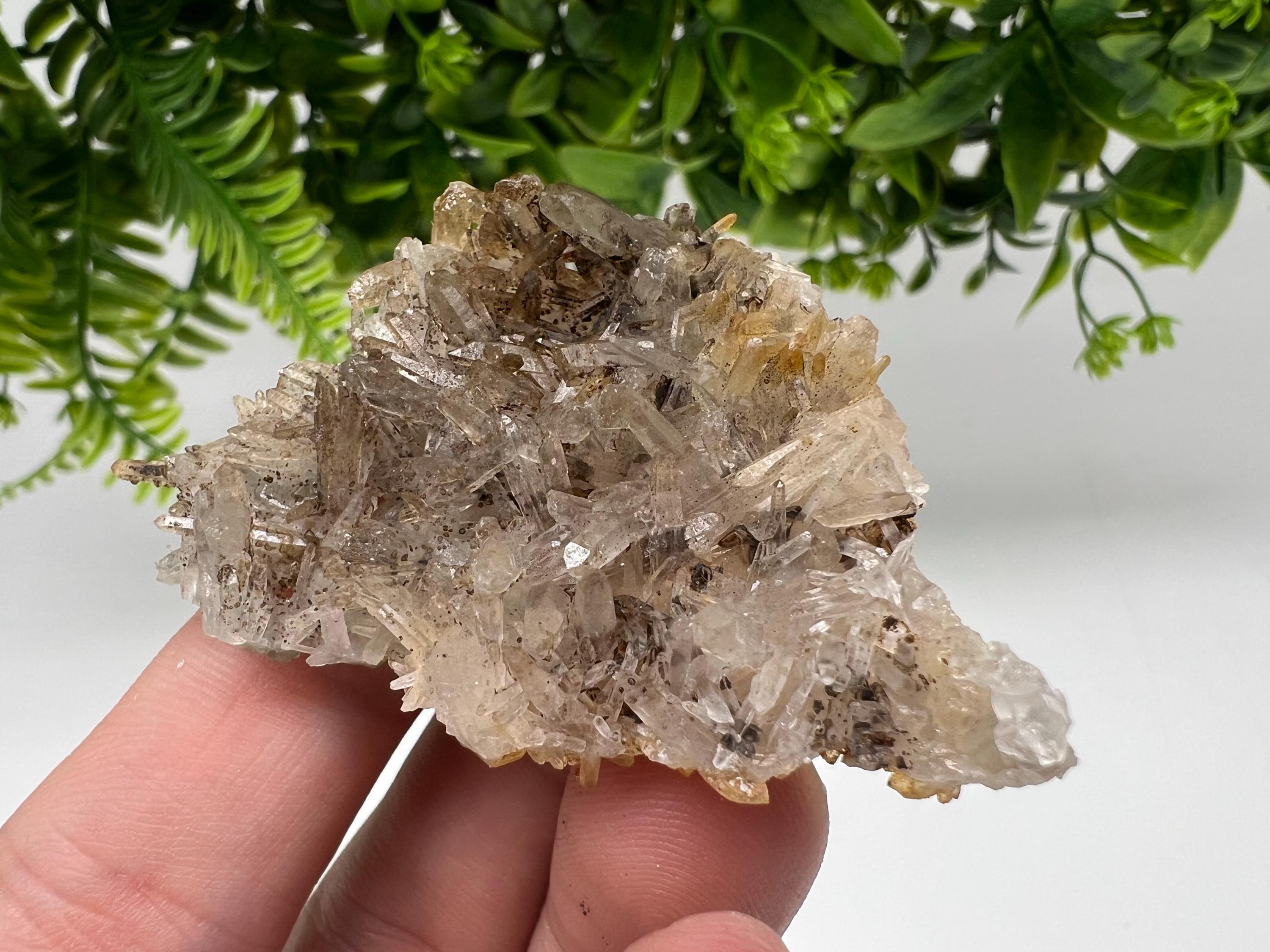 Bulgarian Quartz Mineral Specimen: Iron Oxide Limonite, 9th September Mine