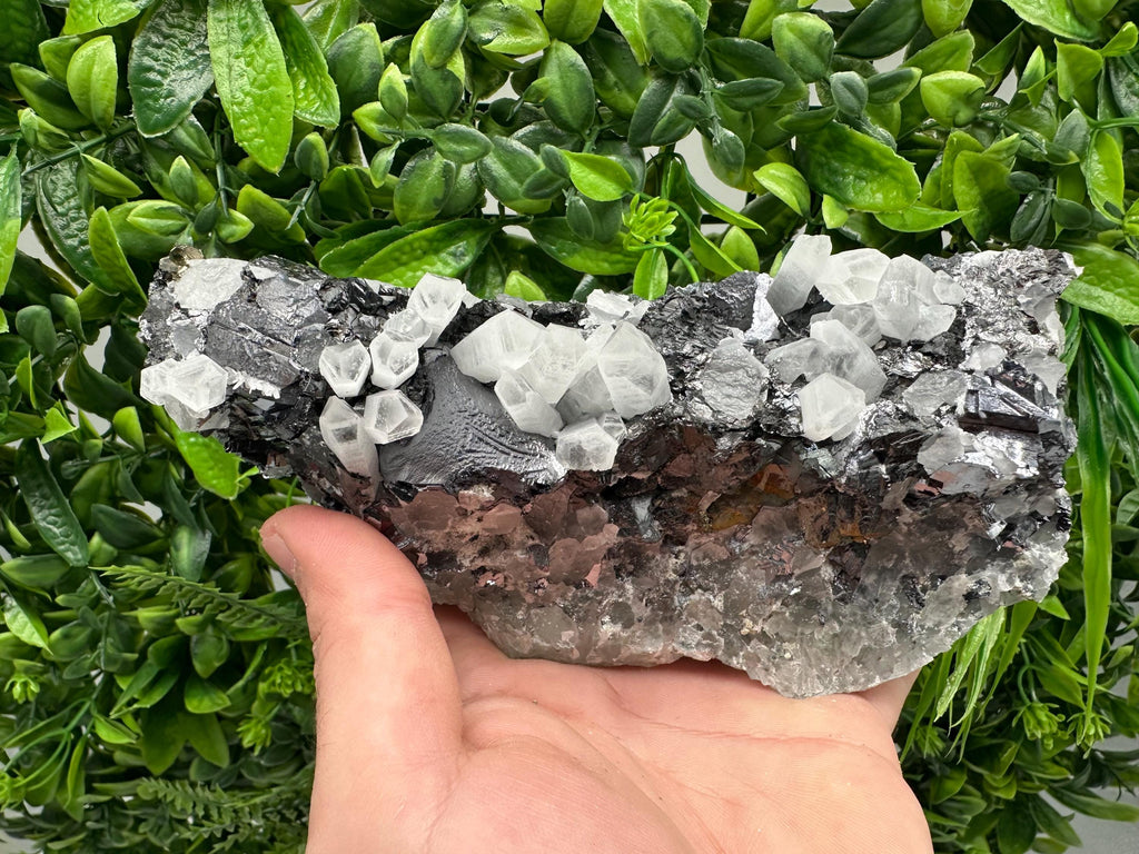 Galena,Sphalerite,Quartz Cluster, Borieva Mine, Bulgaria: Natural Mineral Decor