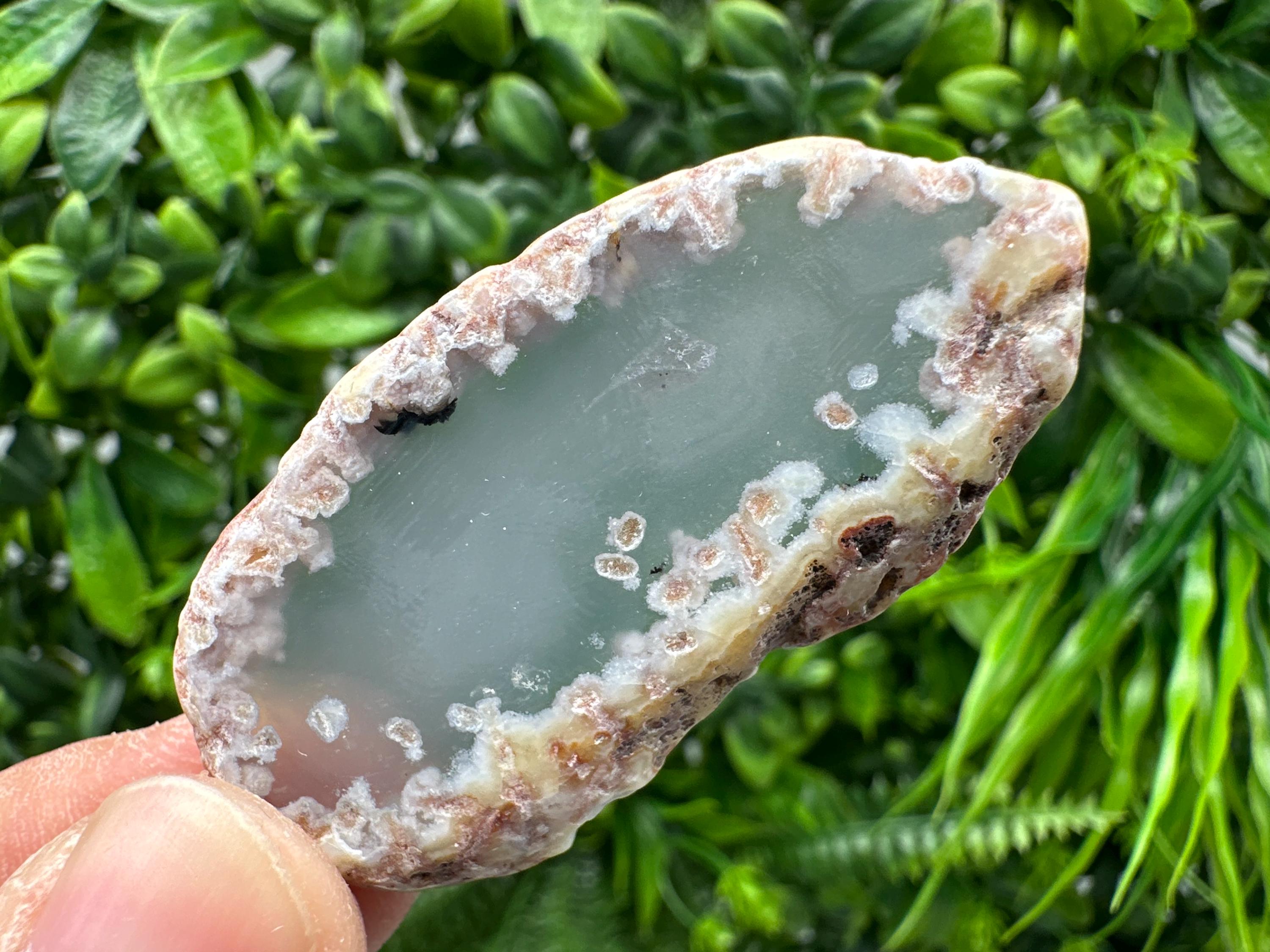 Small Agate Slice: Polished Quartz Crystal, Spiritual Healing Stone