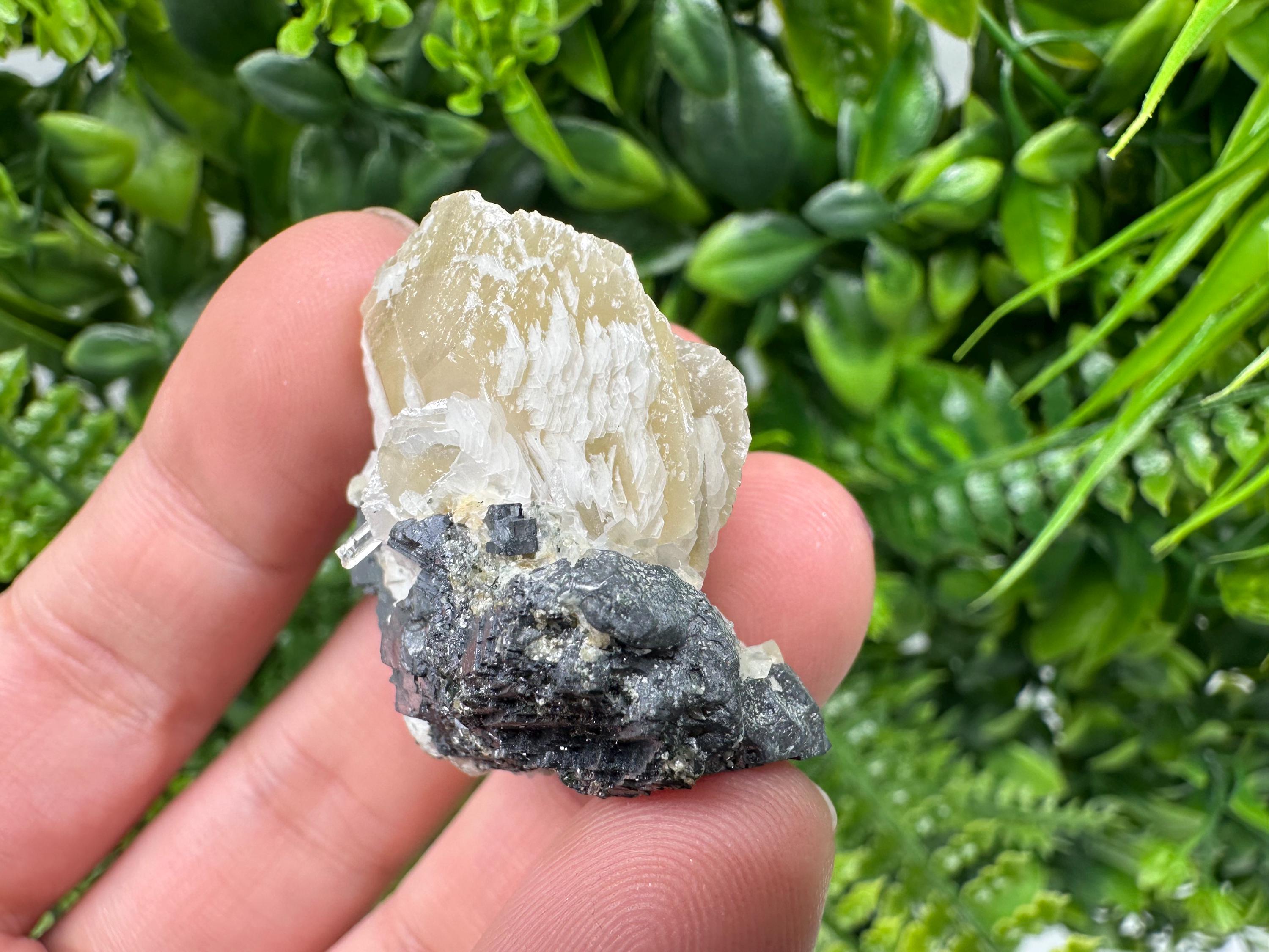 Calcite Galena Mineral Specimen: Bulgaria Home Decor Stone