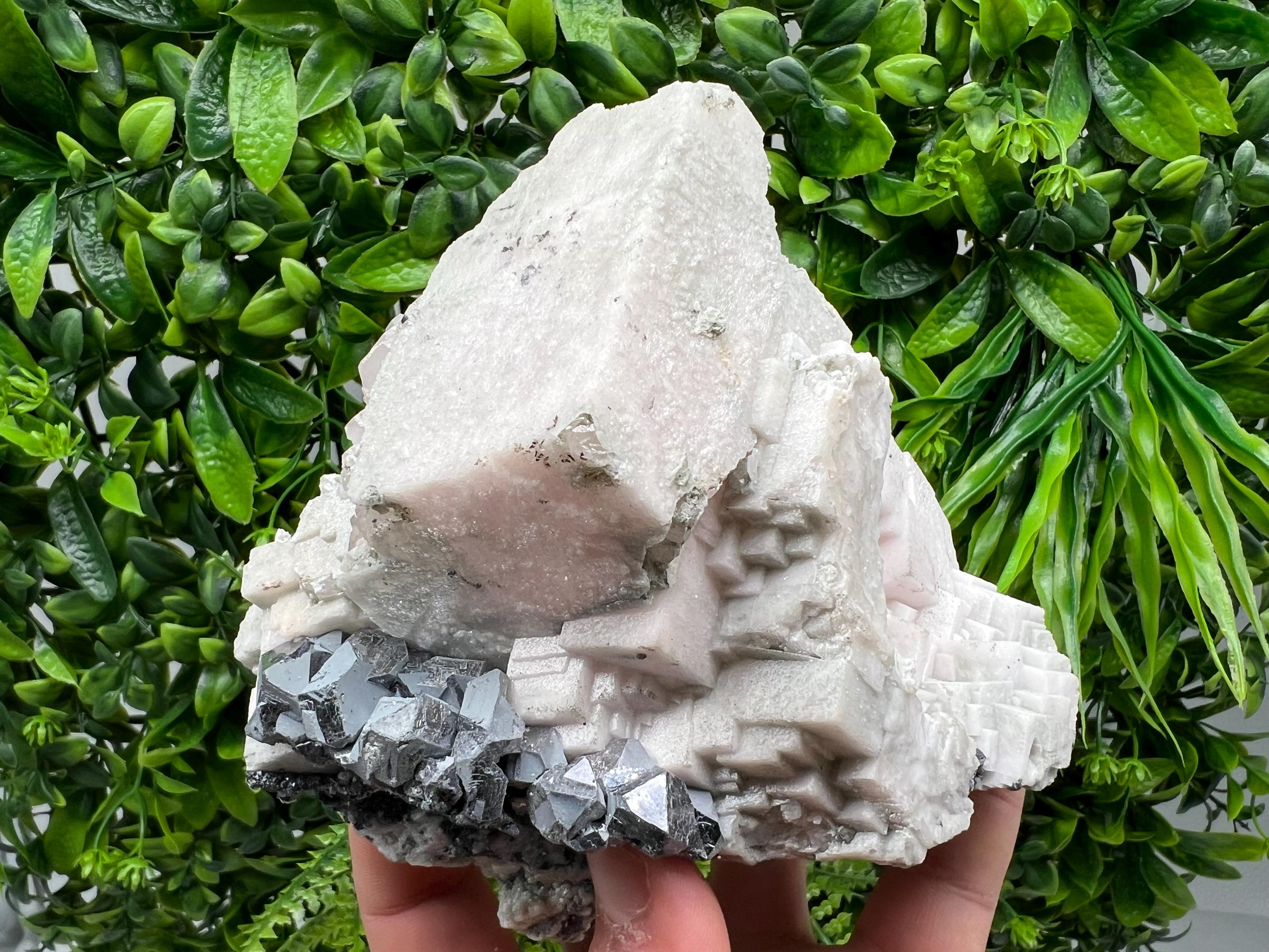 Stunning Shpinel Galena on Sphalerite,Calcite from Borieva mine,Madan,Bulgaria,Natural,collectible mineral specimen,home decor,collectible’s