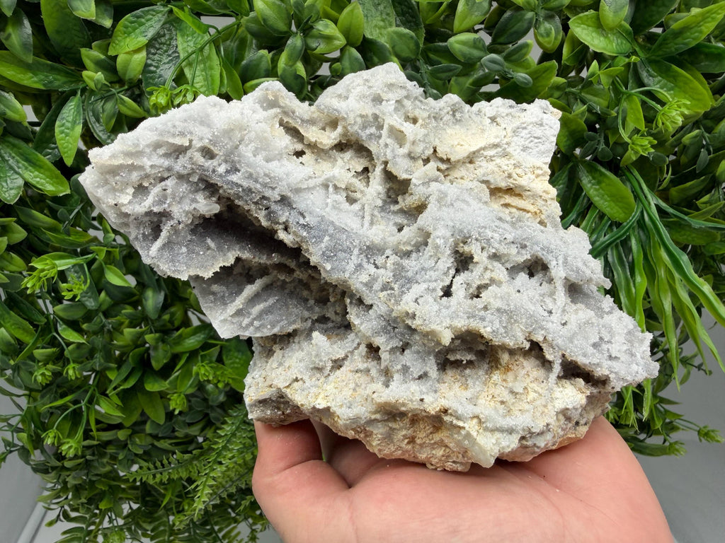 Chalcedony Quartz Cluster with Chlorite - Bulgaria Mineral Specimen