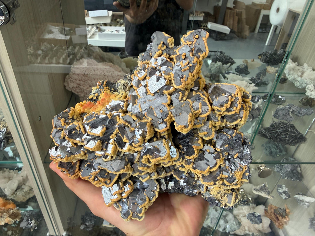 Galena Dolomite Cluster, Krushev dol Bulgaria Mineral Specimen