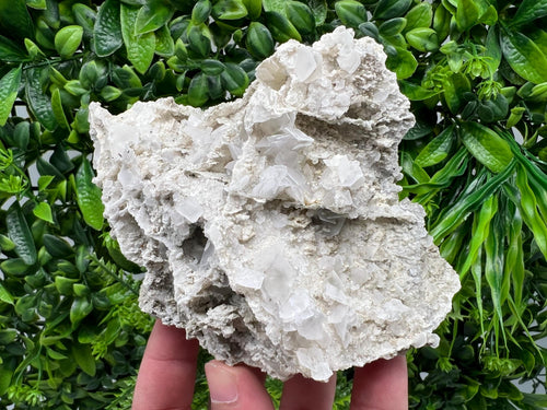 Calcite on Chalcedony Mineral Specimen, Bulgaria