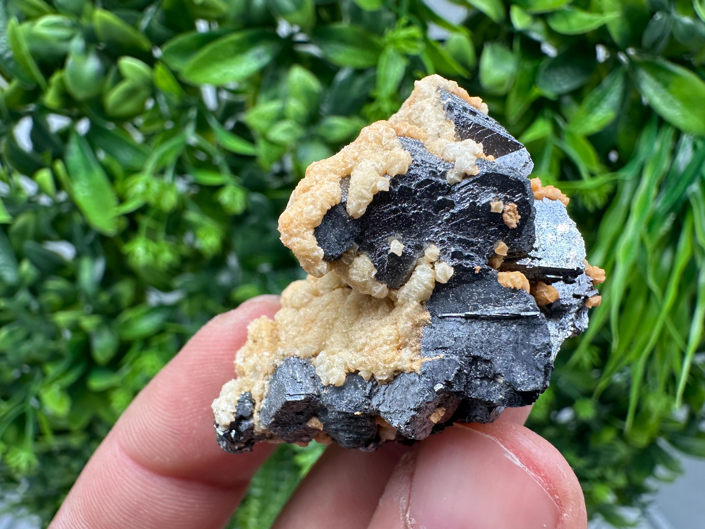 Skeletal Galena with Siderite & Sphalerite - Krushev dol Mine, Bulgaria