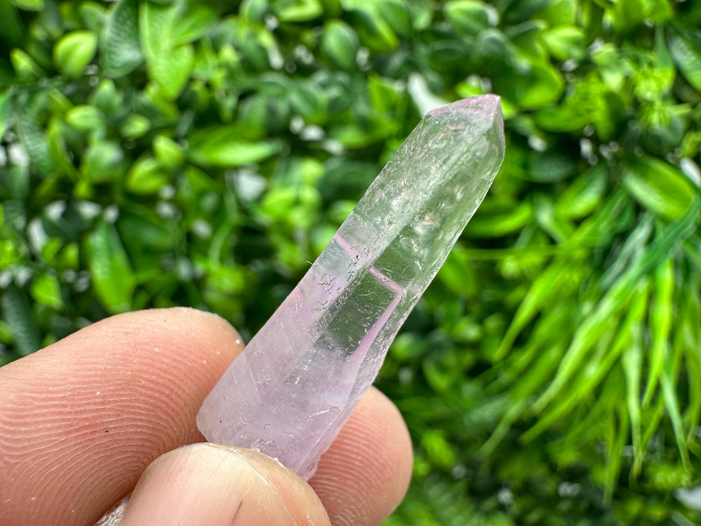 Amethyst Phantom Quartz Crystal: Chalcedony Chlorite Inclusions