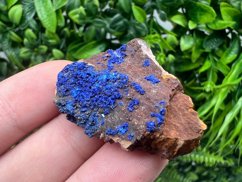 Azurite Malachite Mineral Specimen: Moroccan Blue-Green Crystal, Home Decor