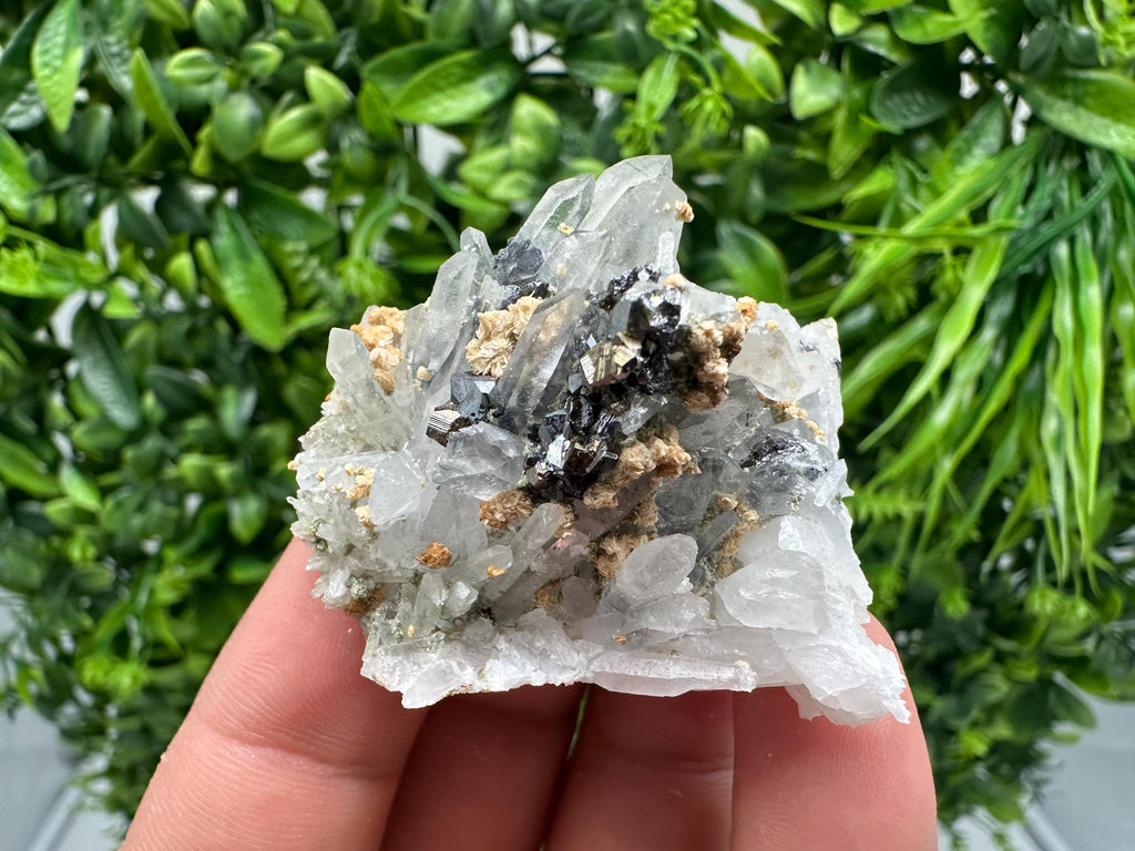 Stunning Quartz whit Sphalerite,Hematite,Iron oxide from 9th September mine,natural,collectible mineral specimen,home decor stone,gift,cryst