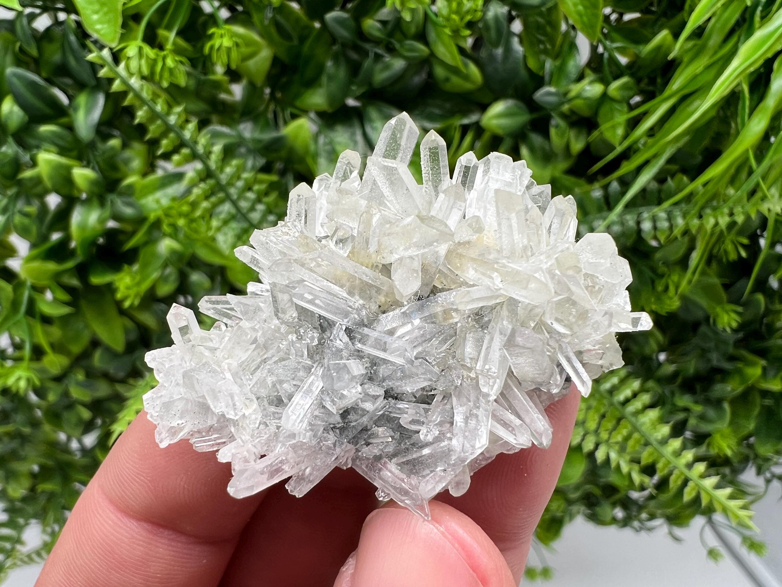 Transparent Quartz Cluster, Borieva Mine Mineral Specimen