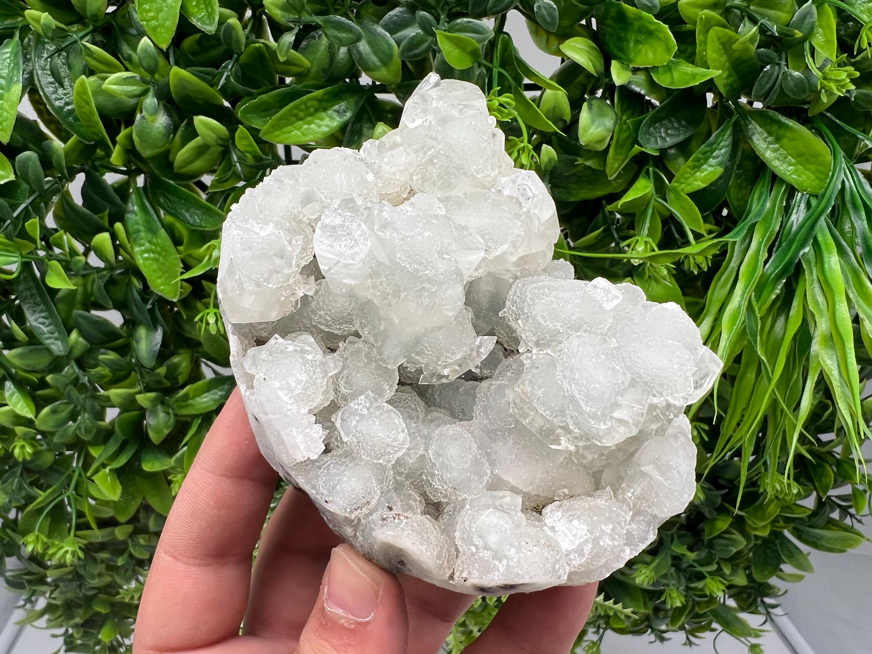 Apophyllite Stilbite Chalcedony Specimen: India Minerals Collection