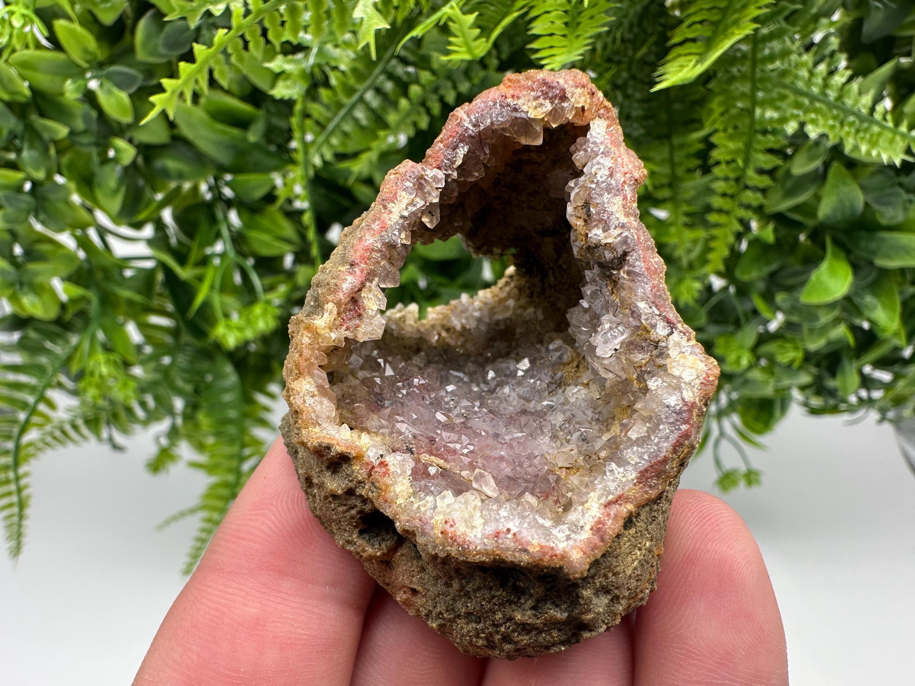 Moroccan Red Chalcedony Crystal Specimen: Rare Mineral Gift