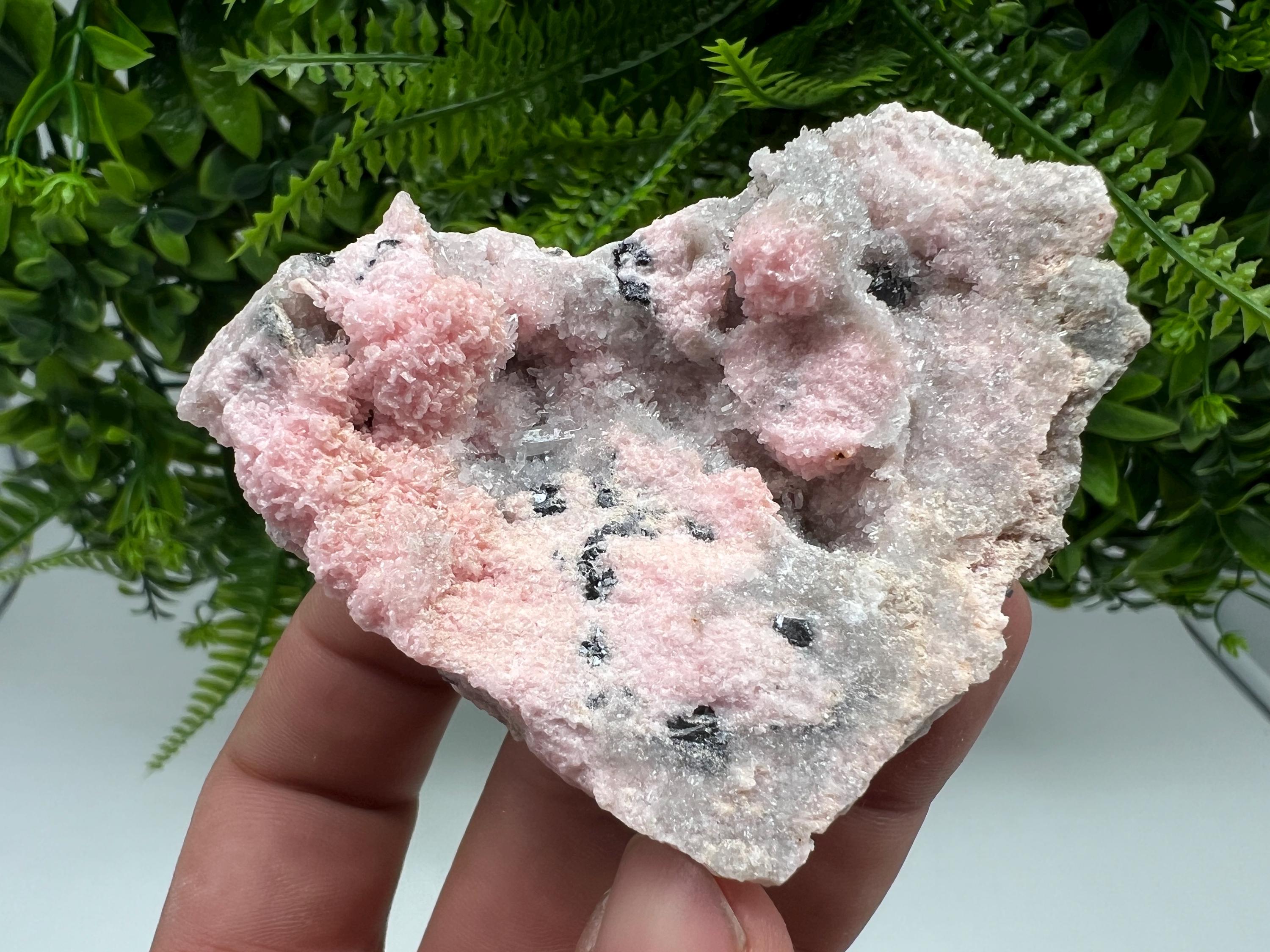 Rare Rhodochrosite with Calcite, Starnica Mine, Bulgaria