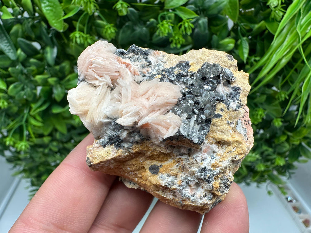 Wonderful Baryte with Cerussite on Galena from Morocco,Crystal, Mineral,Specimen,Cluster,Crystals,Barite Crystal,Cerussite Crystal,Specimen