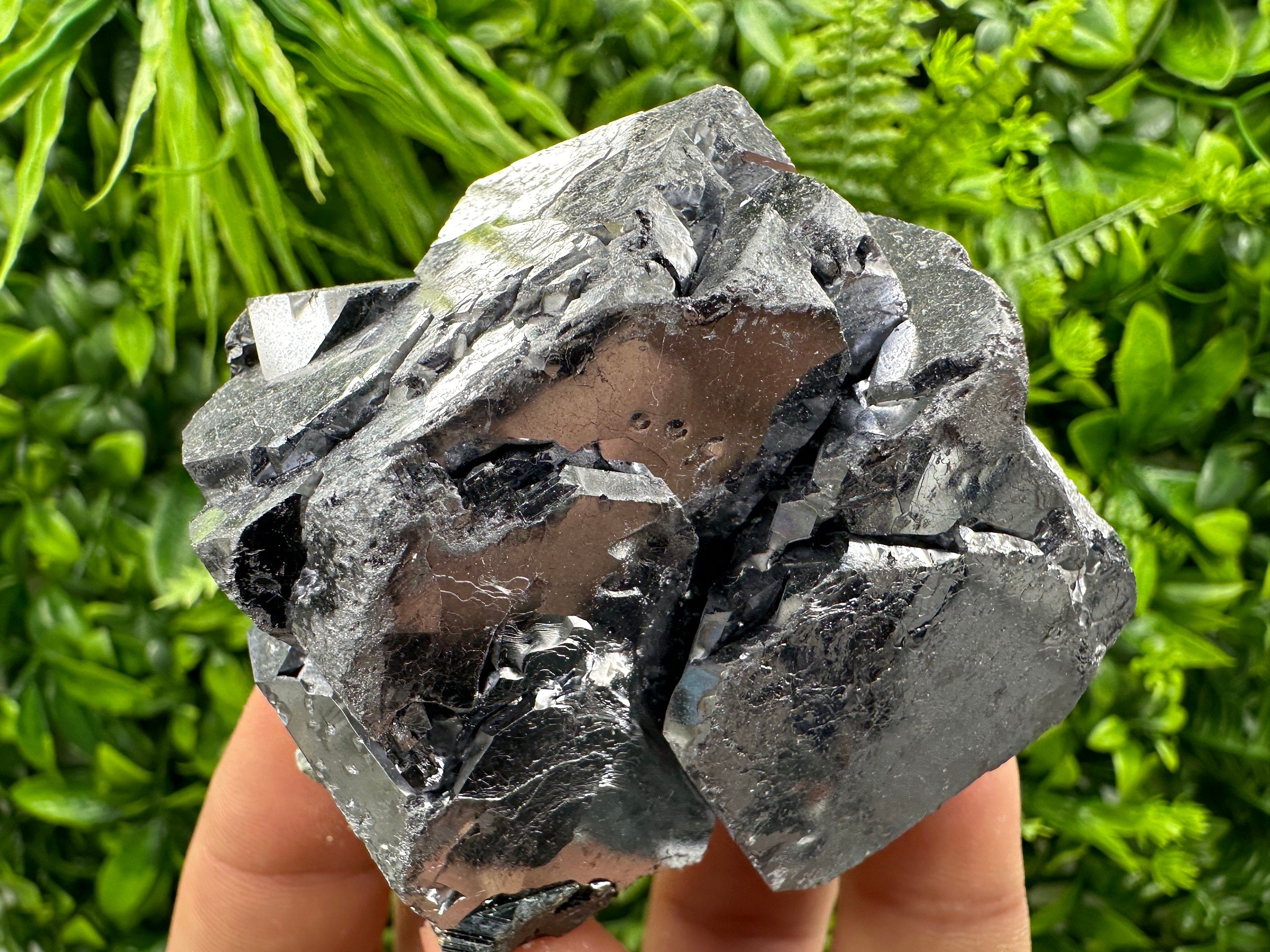 Mirror Galena Crystal: Natural Mineral Specimen, Bulgaria