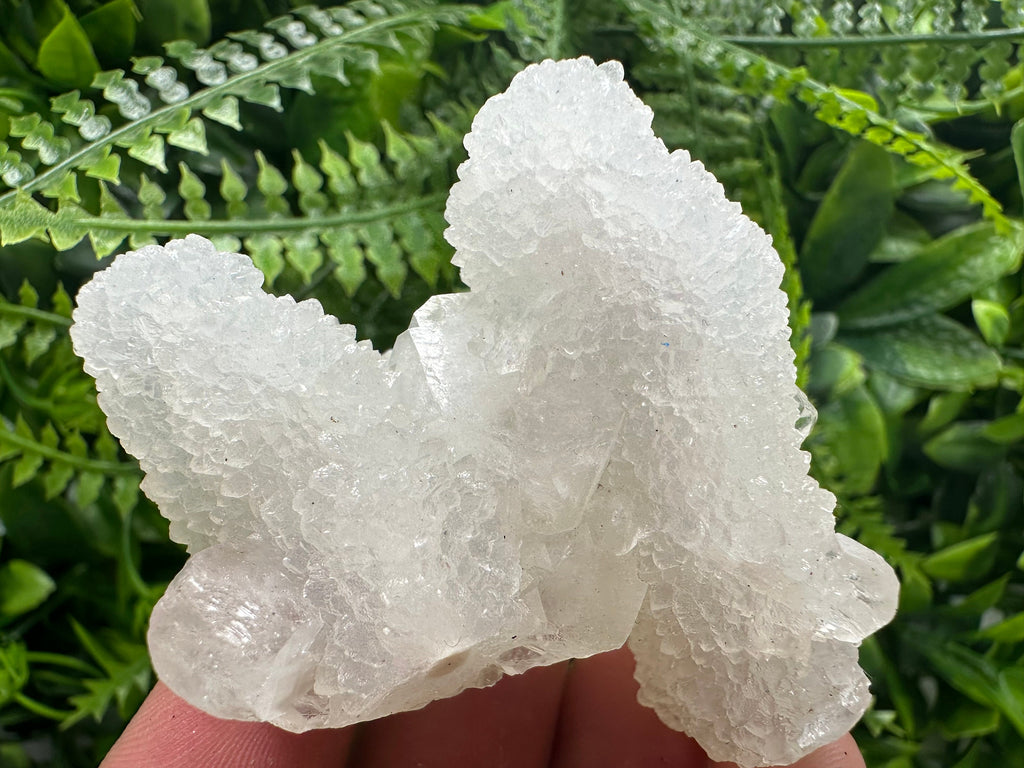 Transparent Apophyllite on Chalcedony, India Mineral Specimen