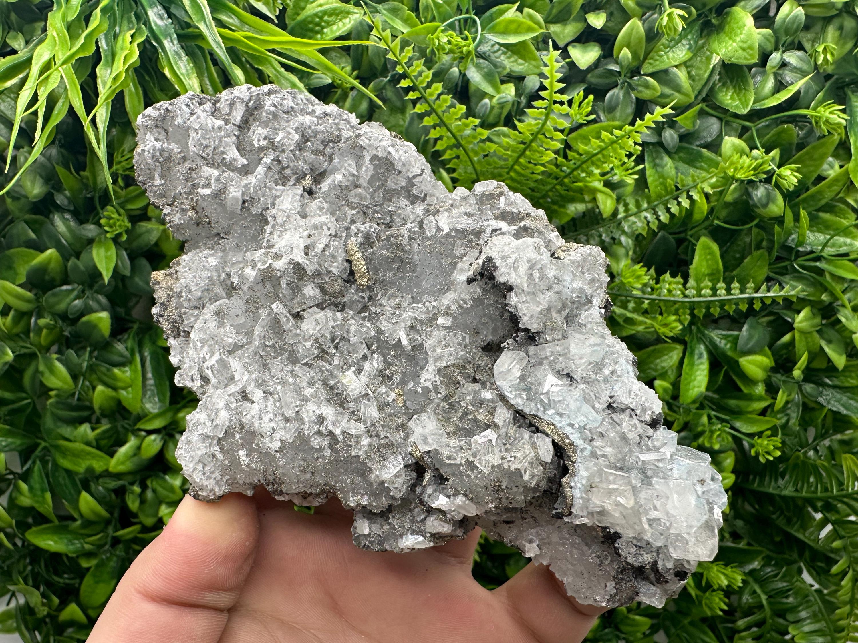 Large Barite Marcasite Cluster on Chalcedony - Androvo Mine, Bulgaria