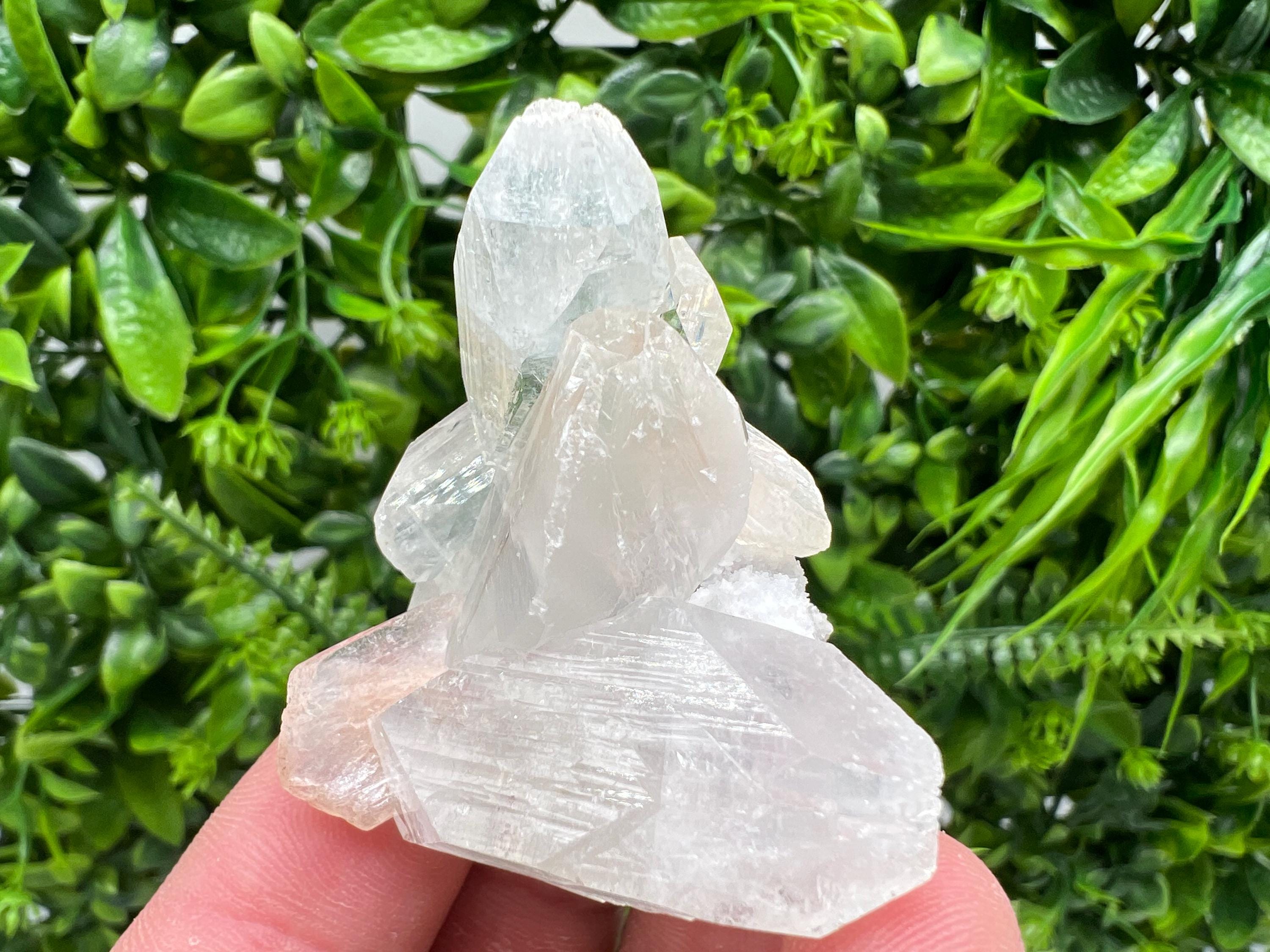 Transparent Apophyllite on Chalcedony, India Minerals Specimen
