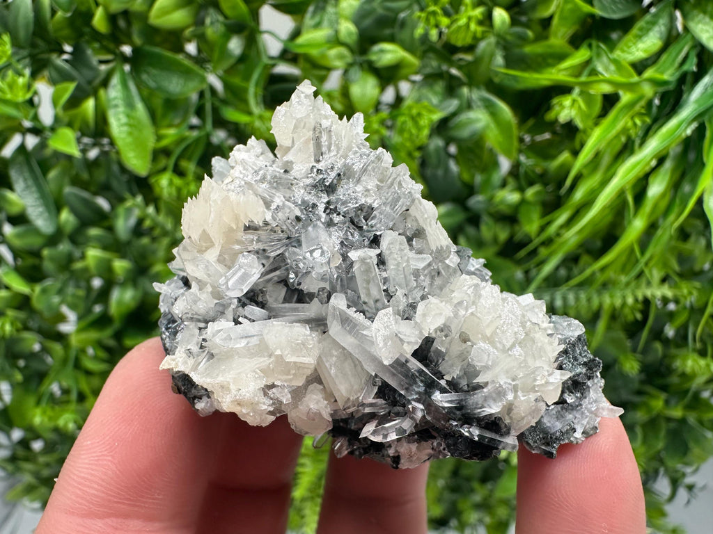 Wonderful UV fluorescence Calcite on Sphalerite,Quartz from Borieva mine,Bulgaria,natural mineral,souvenir crystal,home decor,collection cls
