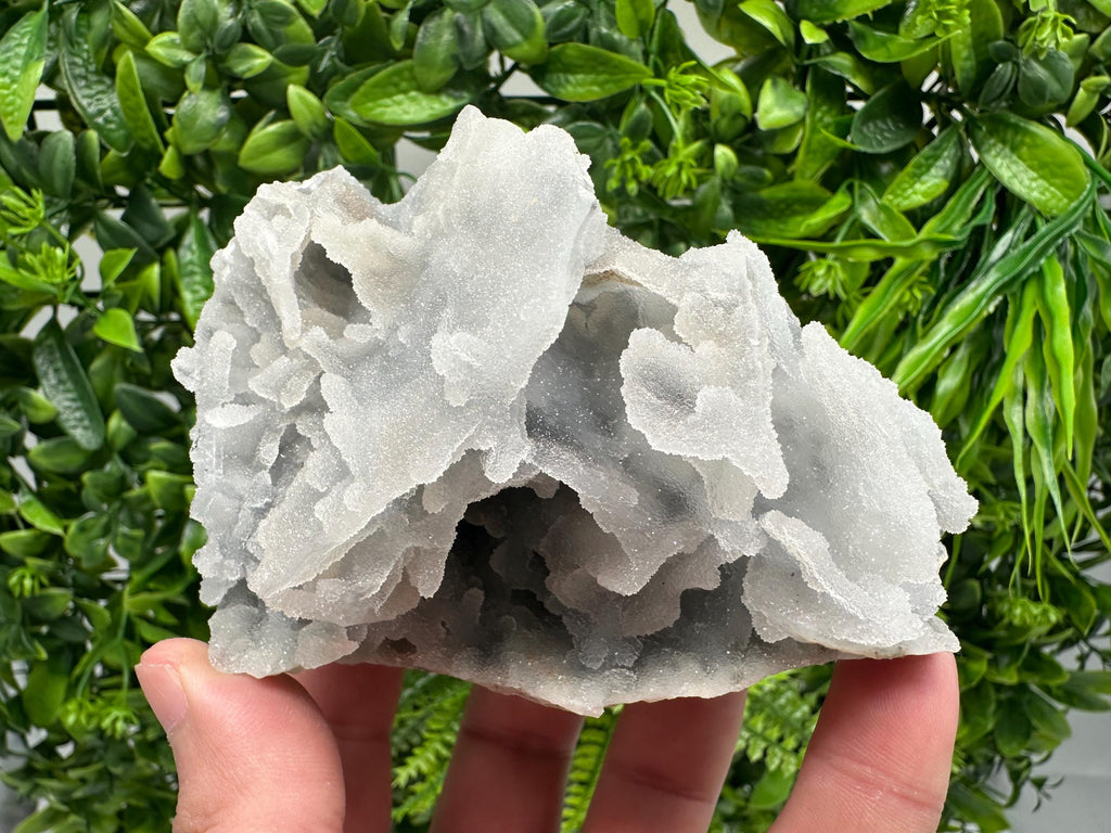 Blue Chalcedony Quartz with Chlorite Inclusions, Krushev Dol Mine