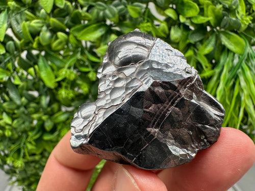 Botryoidal Black Hematite Specimen: Moroccan Crystal for Reiki Chakra