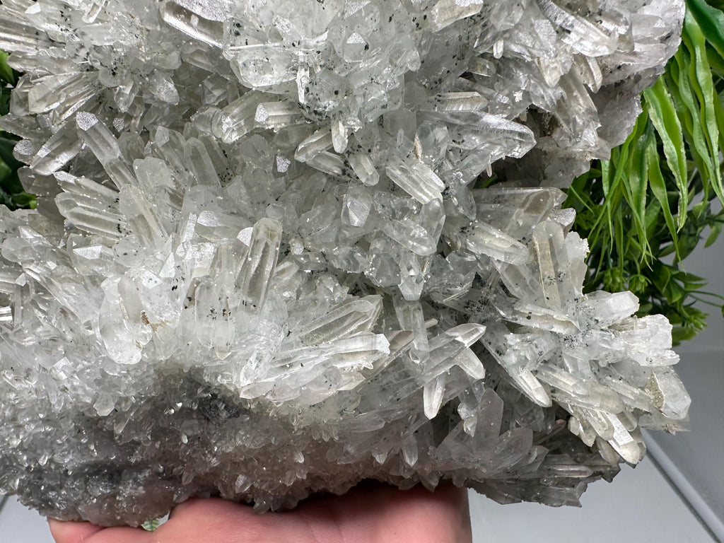 Extra Large Quartz inclusions Chlorite and Sphalerite/ Natural minerals/ Souvenir crystal gift minerals famous Krushev dol/Madan