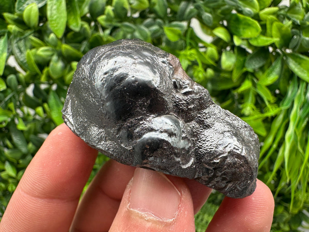 Botryoidal Black Hematite Specimen: Moroccan Crystal for Reiki Chakra