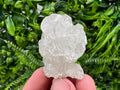 Transparent Apophyllite on Chalcedony, Natural Crystal Specimen, India