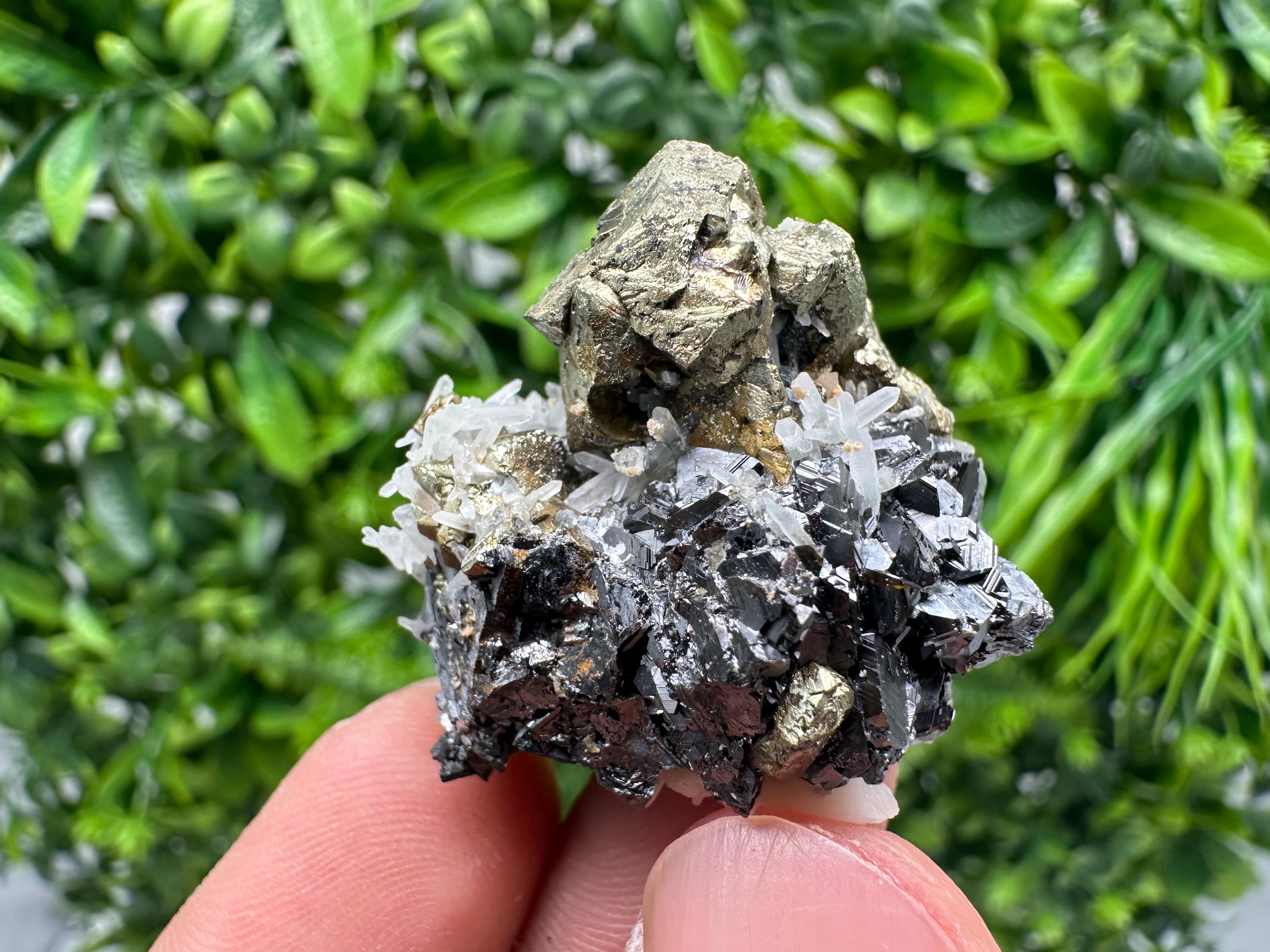 Wonderful Chalcopyrite on Sphalerite from 9 th September mine,Madan,Bulgaria,natural,collection mineral specimen,Home decor stone,Rare cryst