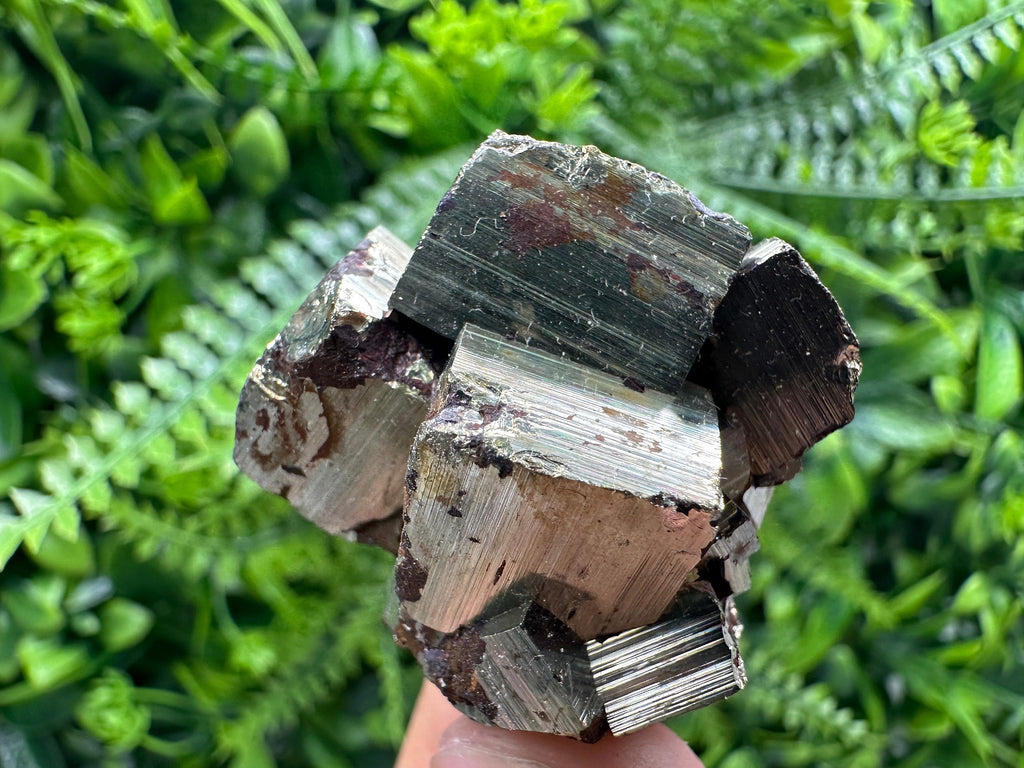 Natural Pyrite Crystal Cluster, Shiny Mineral Specimen
