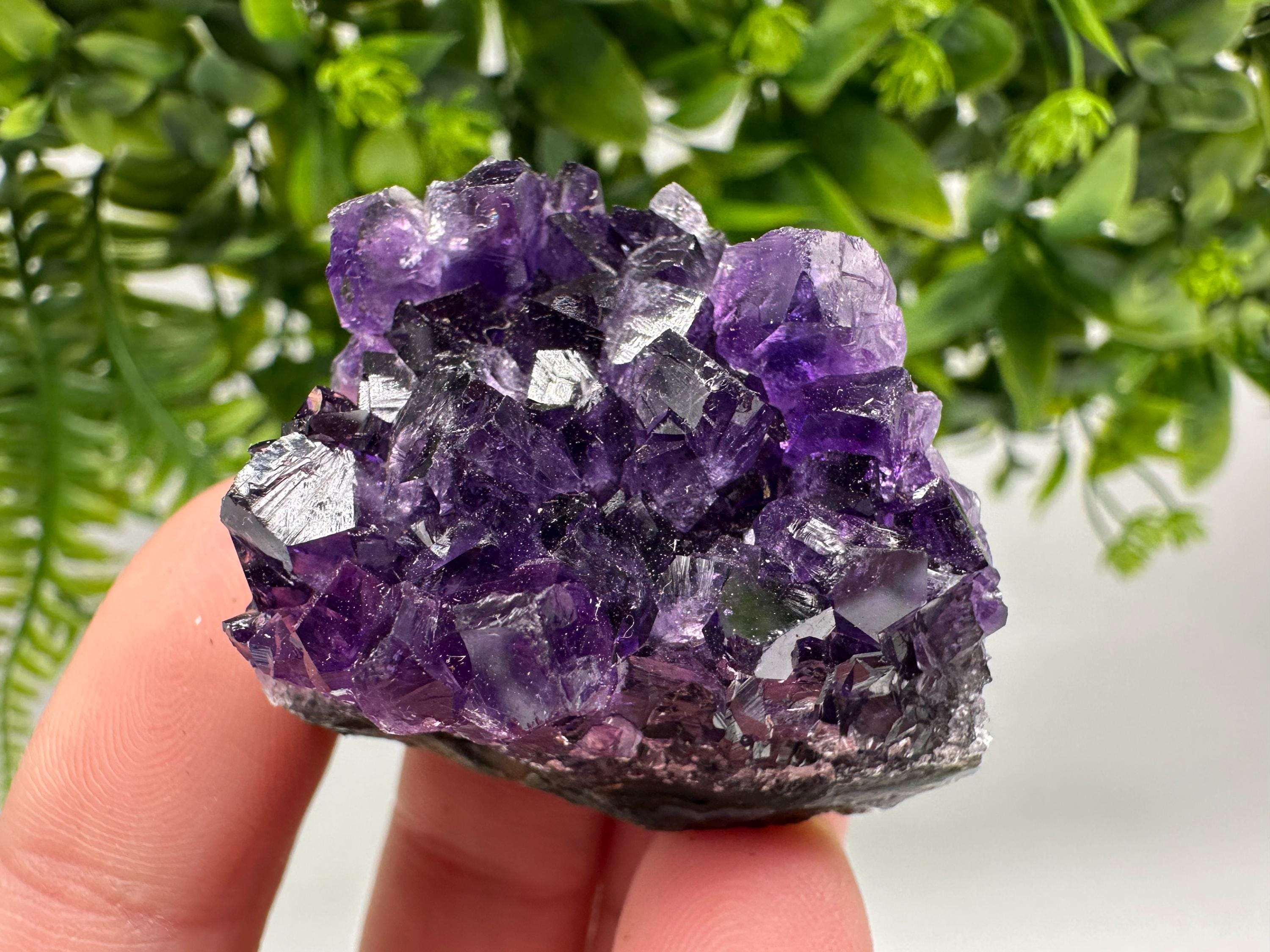 Uruguay Amethyst Crystal: Purple Quartz Home Decor, Energy Stone