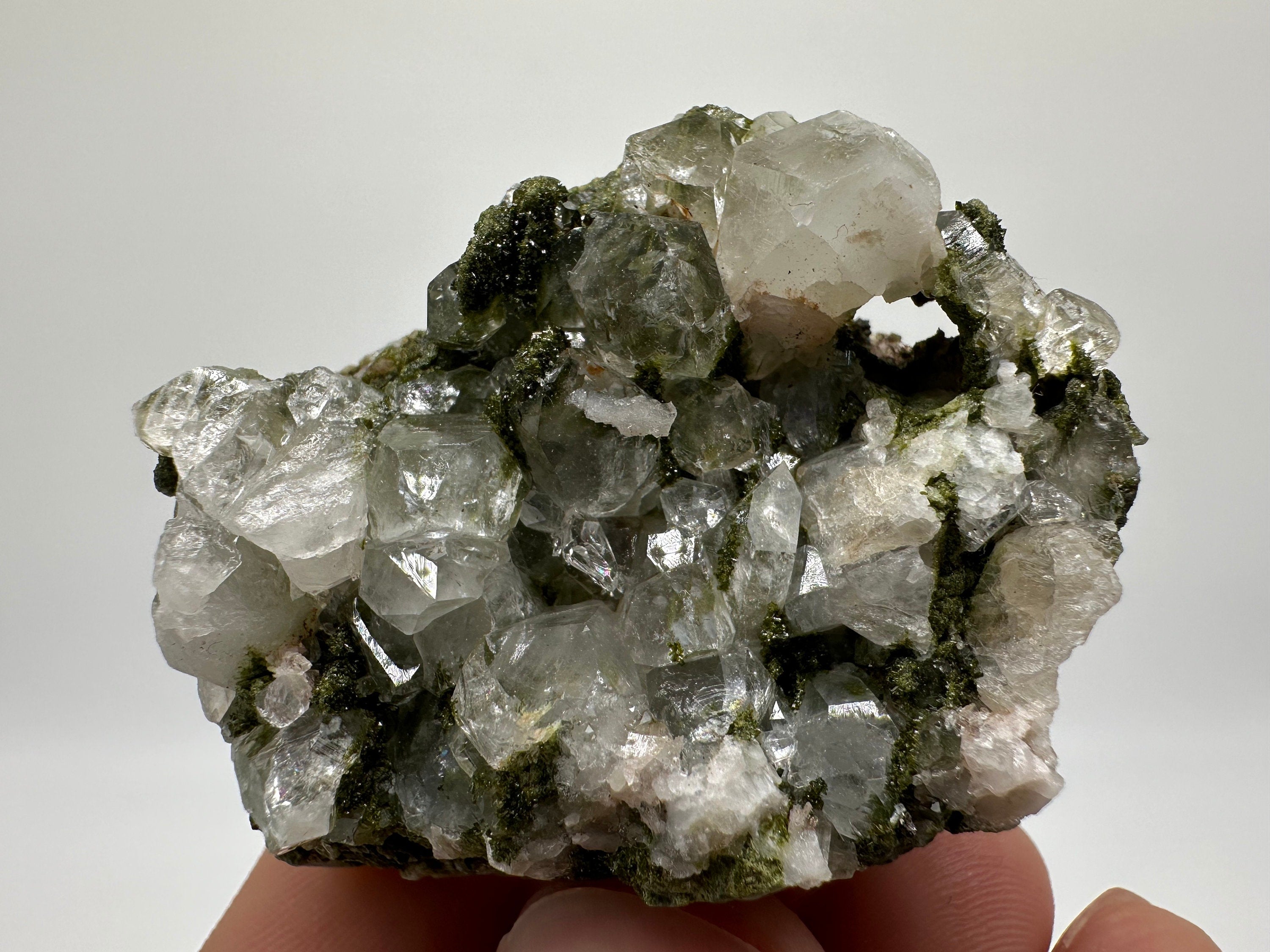 Rainbow Epidote with Quartz, Hakkari Turkey Mineral Specimen