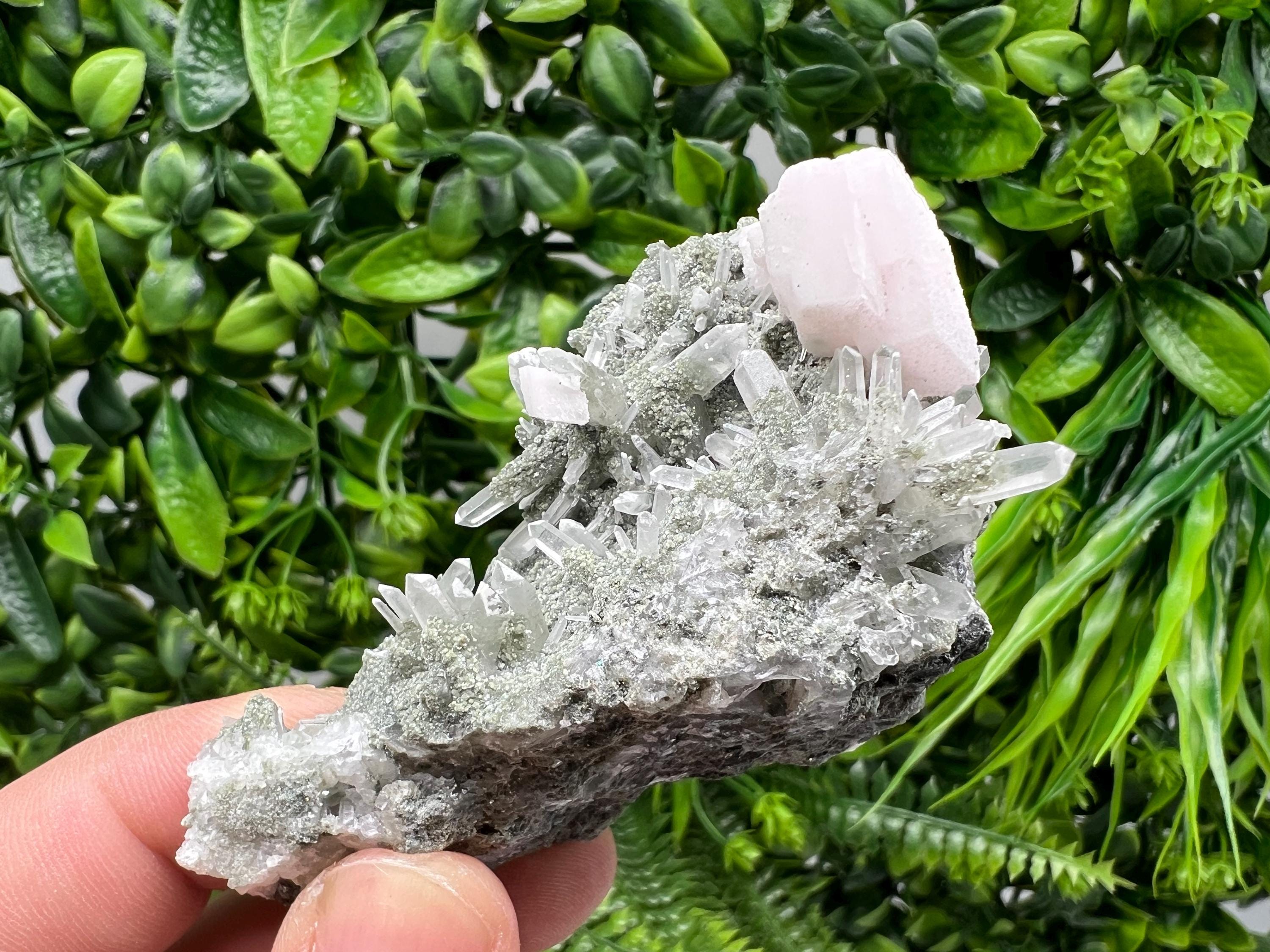 Calcite with Quartz Mineral Specimen, Borieva Bulgaria